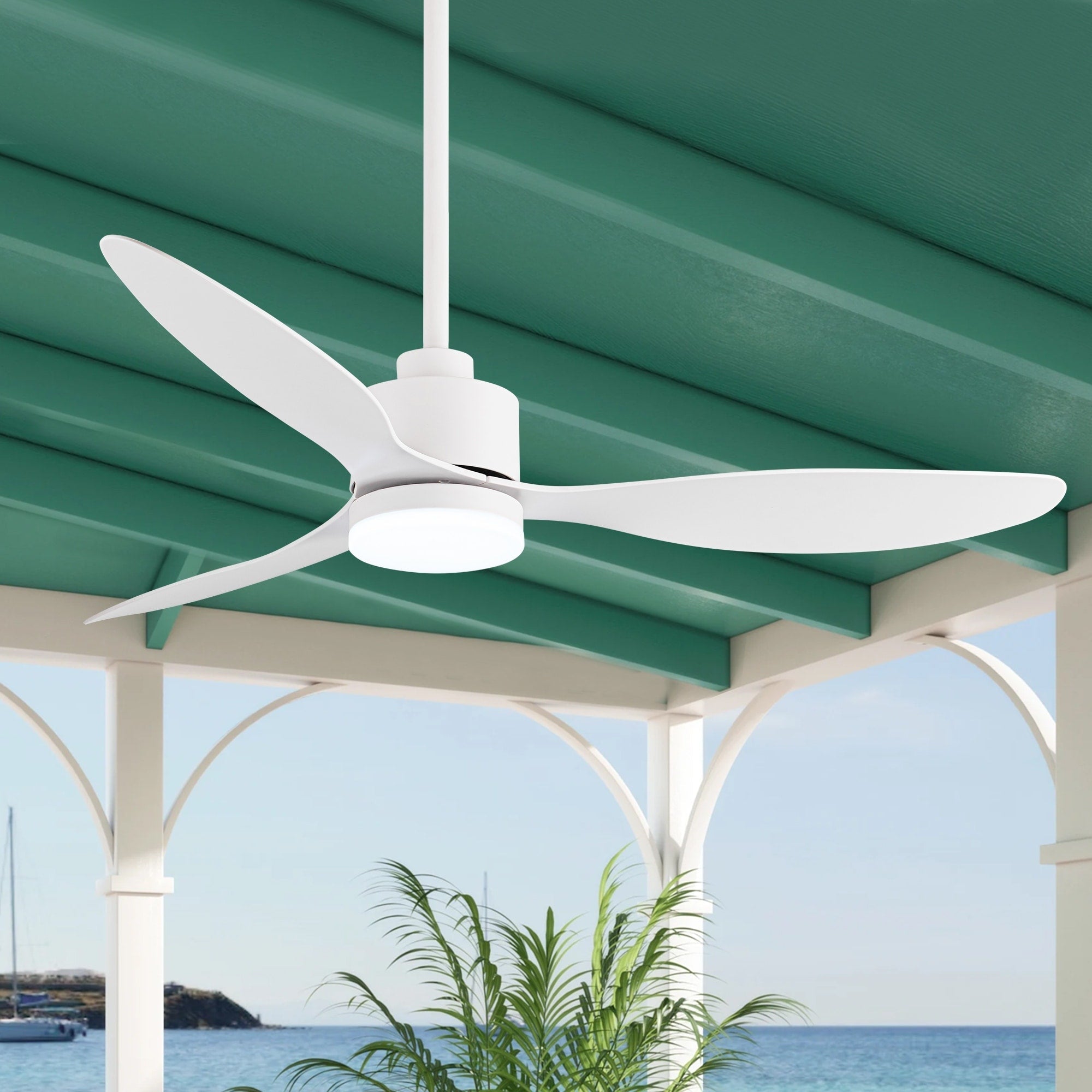 Ventilateur de plafond à DEL de 52 pouces avec télécommande (3 pales)