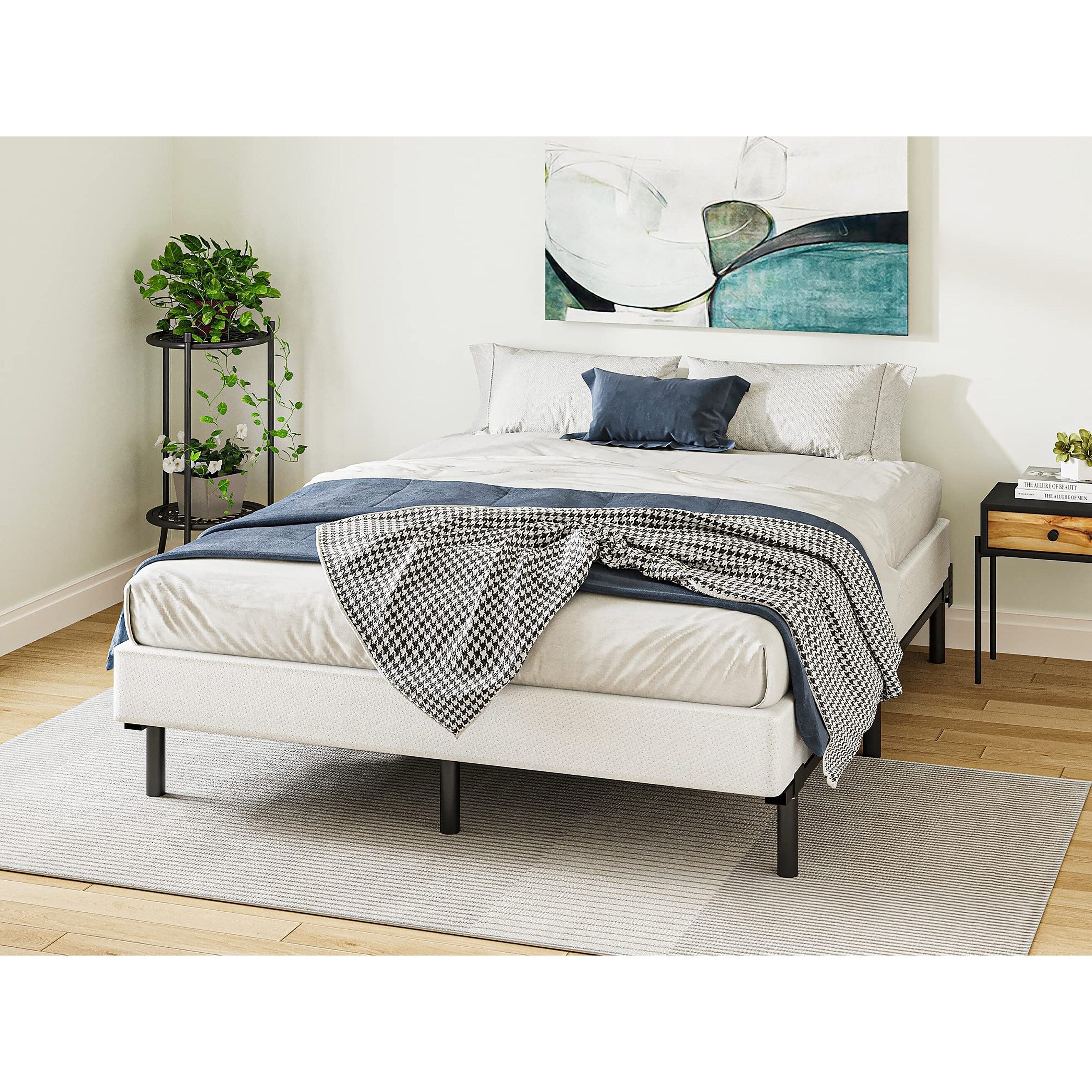 Sommier métallique FSCHOS de 7 pouces, sommier de base, sans pieds
