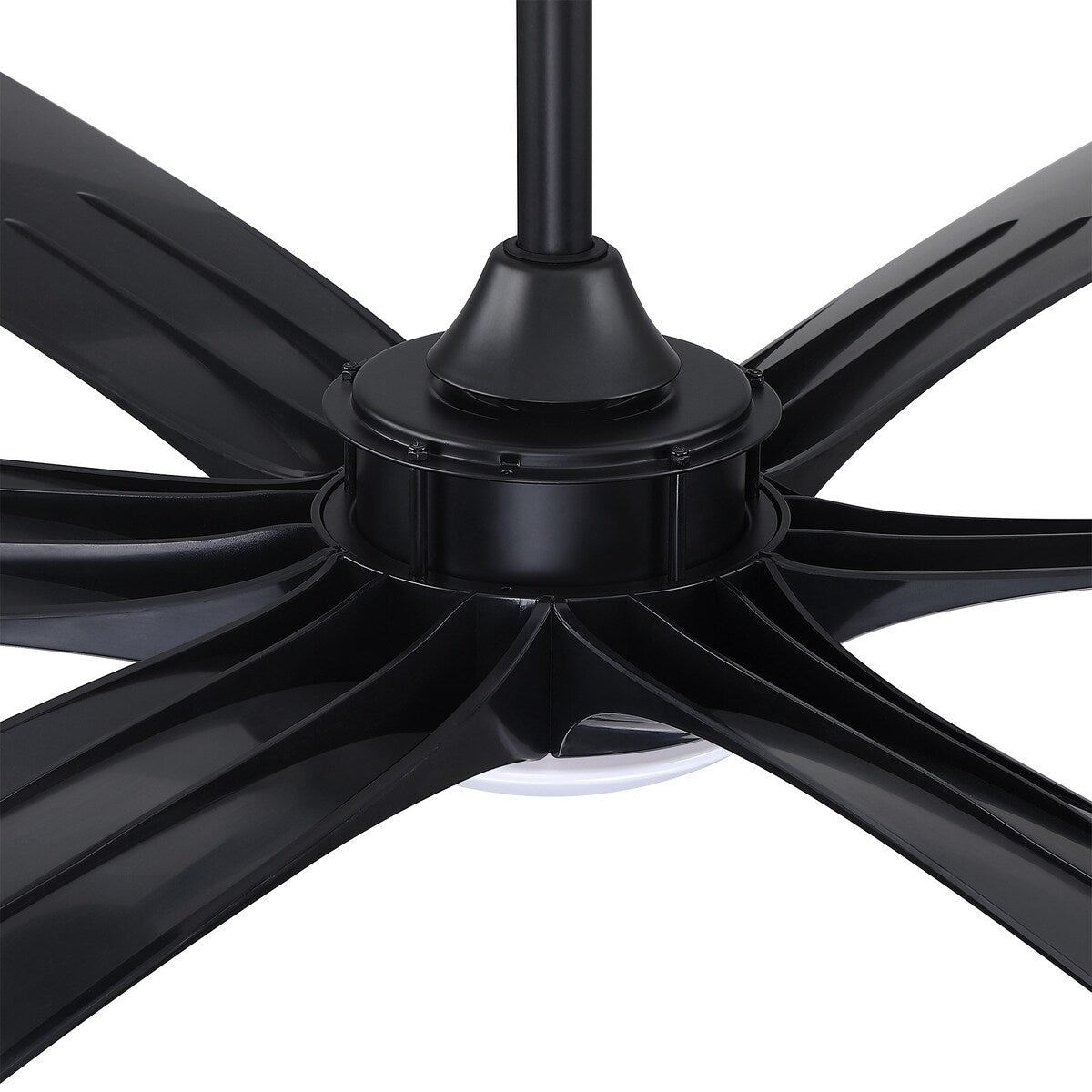 Grand ventilateur de plafond à courant continu à 6 pales en bois flotté de 72 pouces avec lumière et télécommande