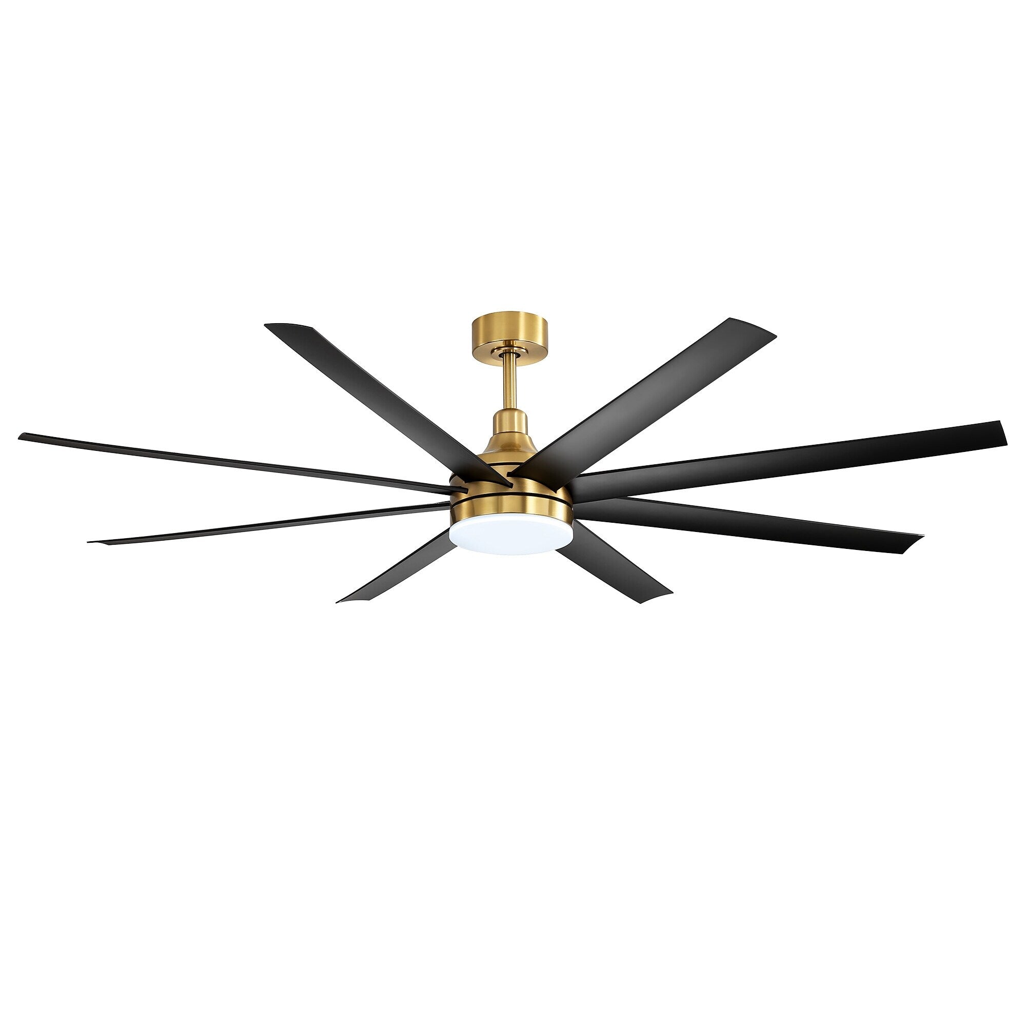 Grand ventilateur de plafond de 72 pouces avec télécommande et éclairage LED - 8 pales