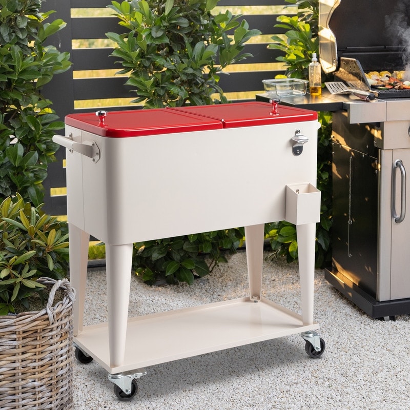 Refroidisseur à vaporisateur en fer 80QT avec étagère