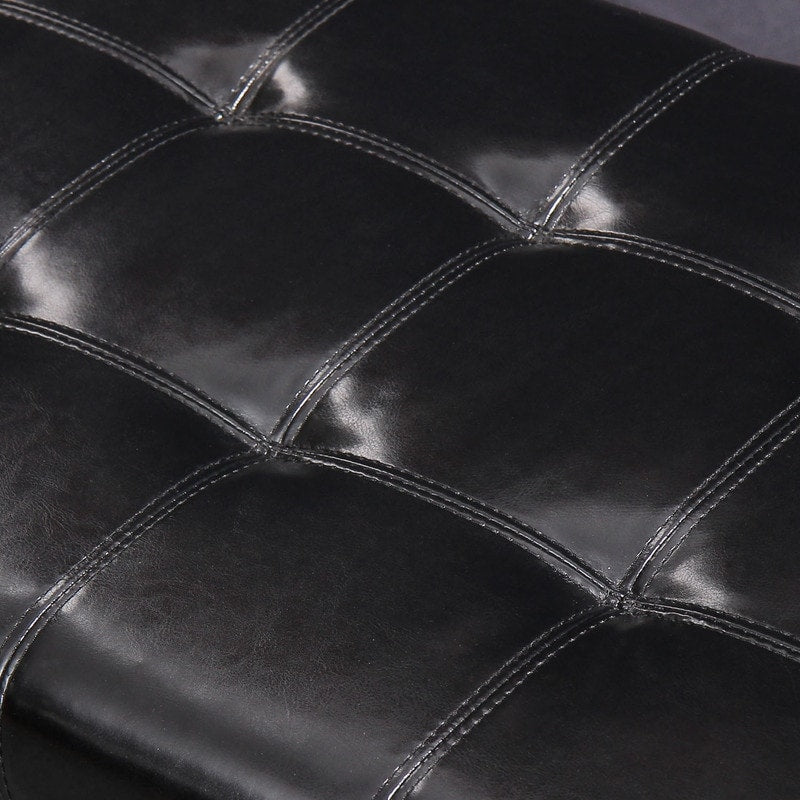 Banc ottoman de rangement en cuir reconstitué Adeco 50