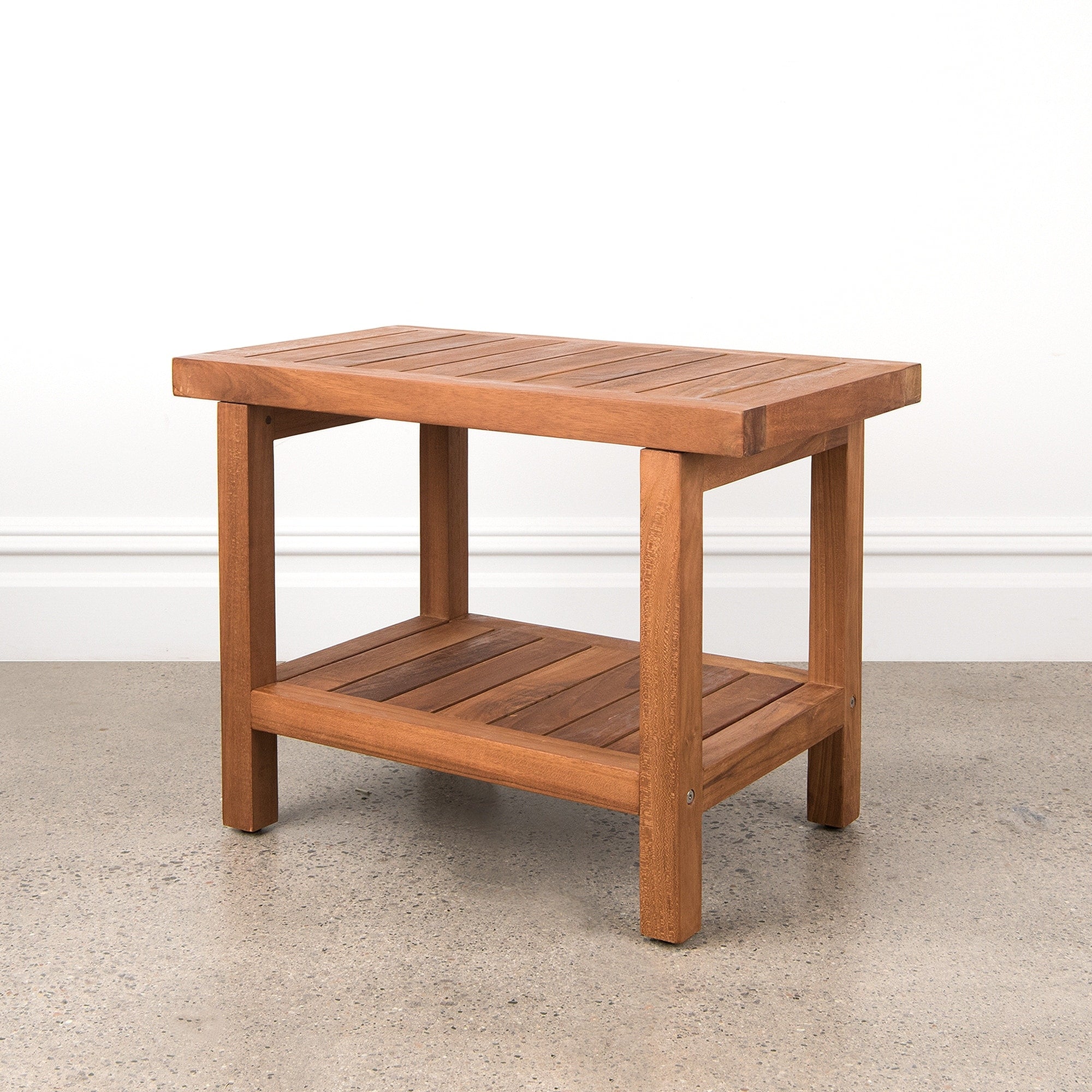 Table/banc de douche en teck indonésien Aurora Home
