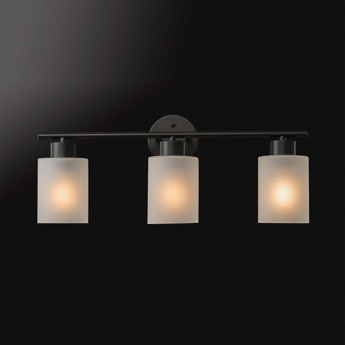 Bellevue Lydia 3 lumières 23 large lampe de salle de bain avec verre givré