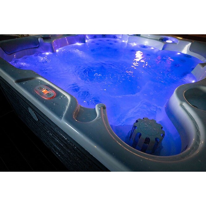Maillot Buenospa 6 - Personne 46 - Spa à jets, blanc glacé, gris avec ozone et lumières LED