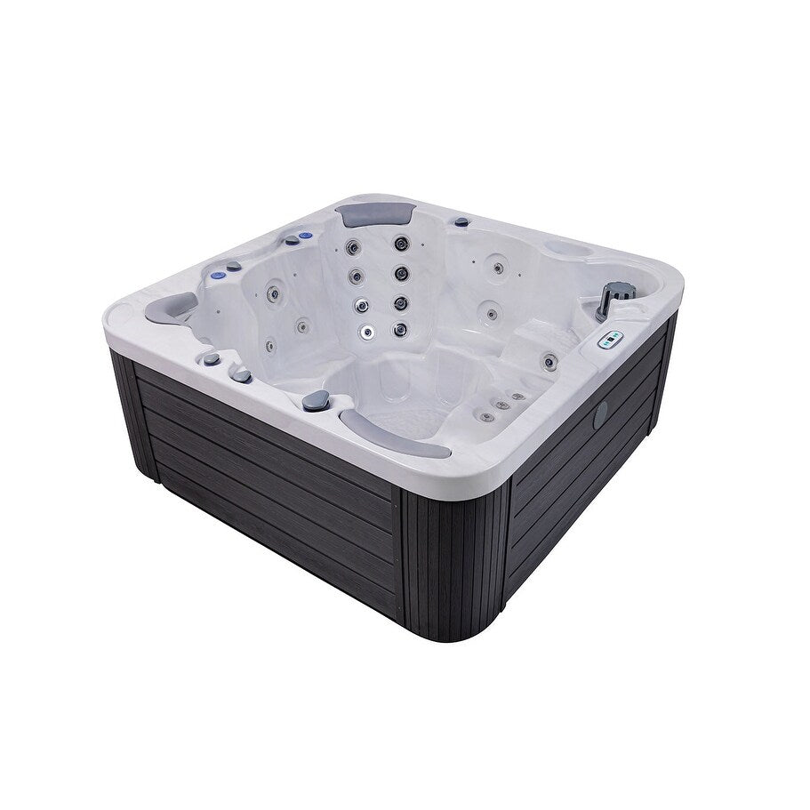 Maillot Buenospa 6 - Personne 46 - Spa à jets, blanc glacé, gris avec ozone et lumières LED