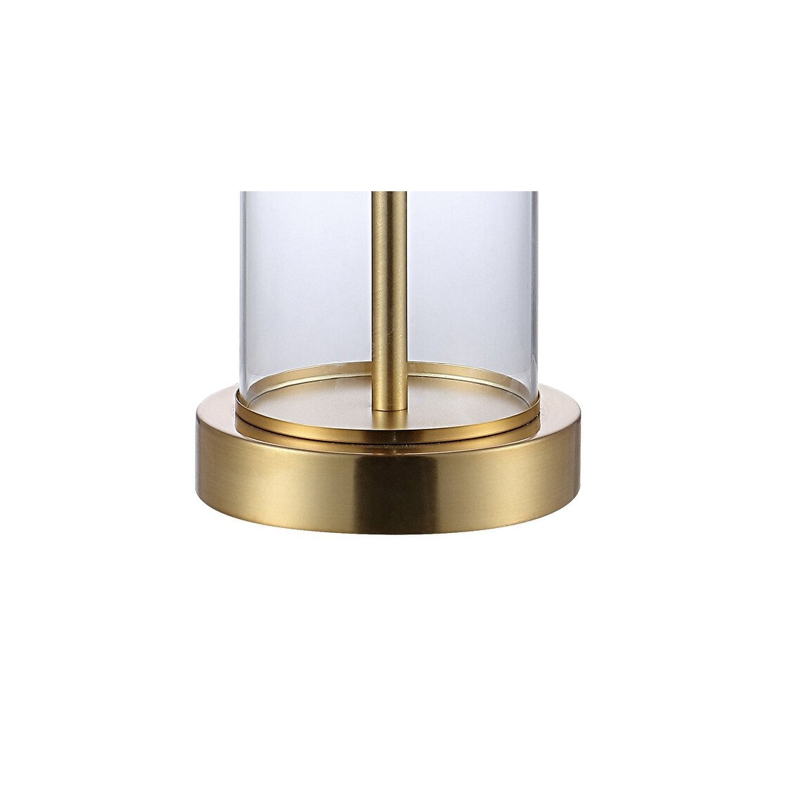 Lampe de table à LED Cabell 21 en verre, contemporaine et moderne, avec chargeur USB, bronze huilé (lot de 2) par JONATHAN Y
