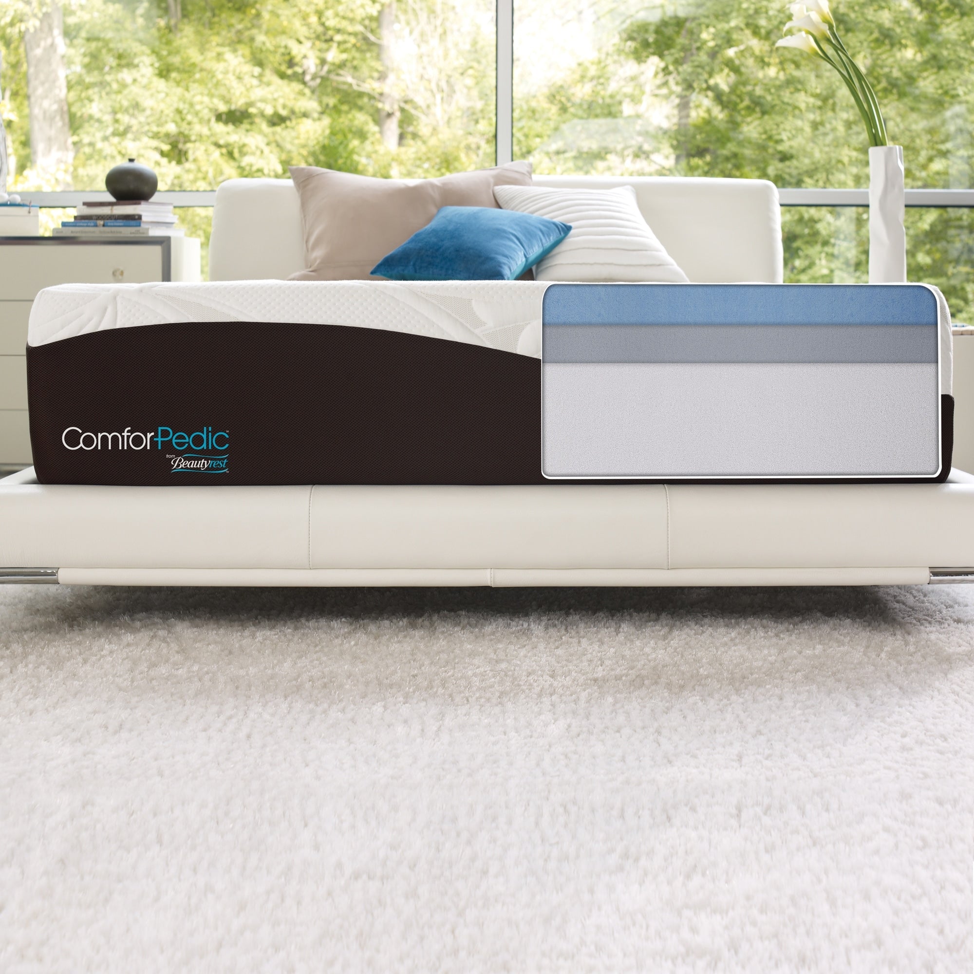 ComforPedic de Beautyrest Choisissez votre matelas confort en mousse à mémoire de forme gel de 14 pouces
