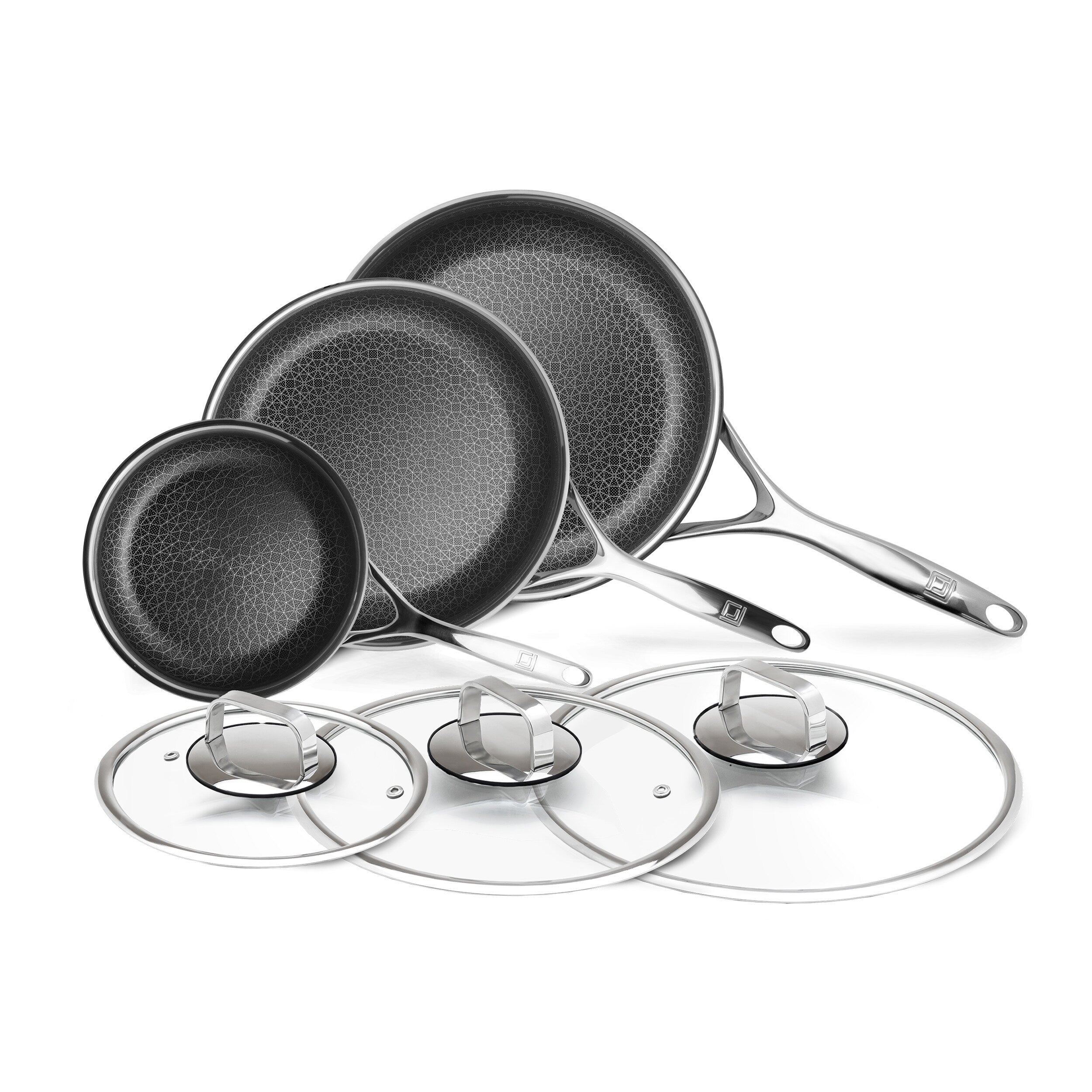 Batterie de cuisine hybride antiadhésive DiamondClad 6 pièces