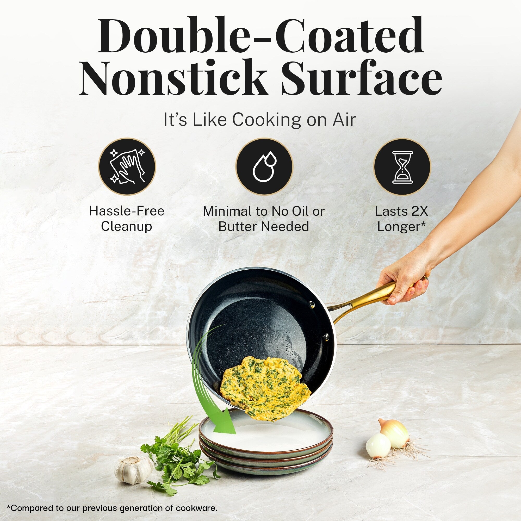 Batterie de cuisine antiadhésive en céramique noire Gotham Steel, 15 pièces, avec ustensiles