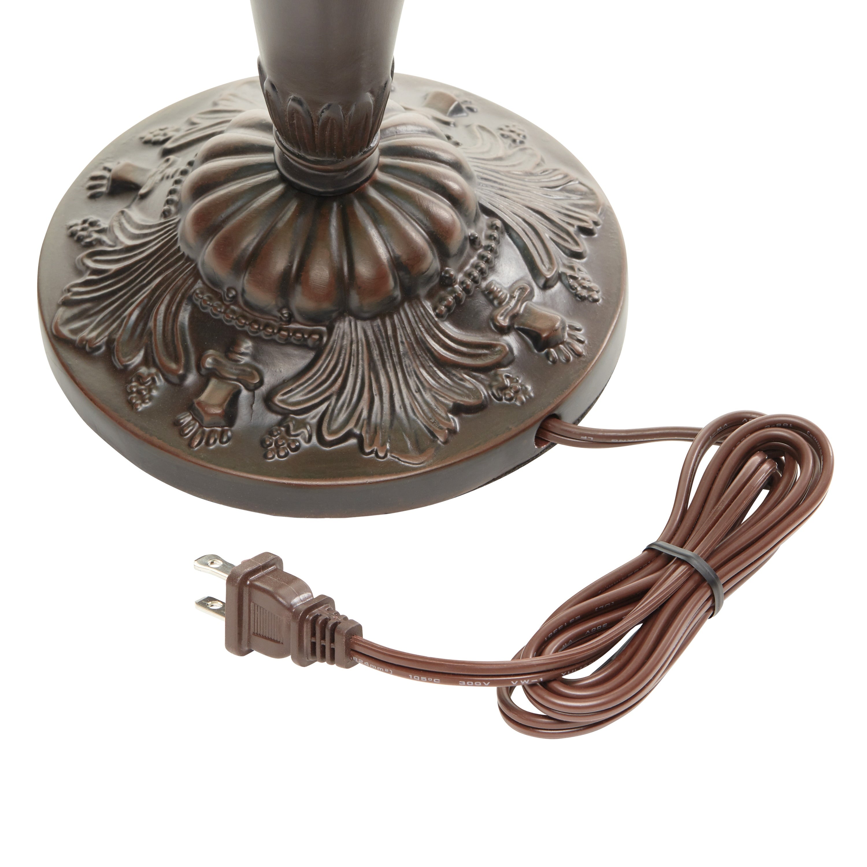 Lampe Tiffany en vitrail Gracewood Hollow Asdreni de 20 pouces - 14 L x 14 l x 20,25 H
