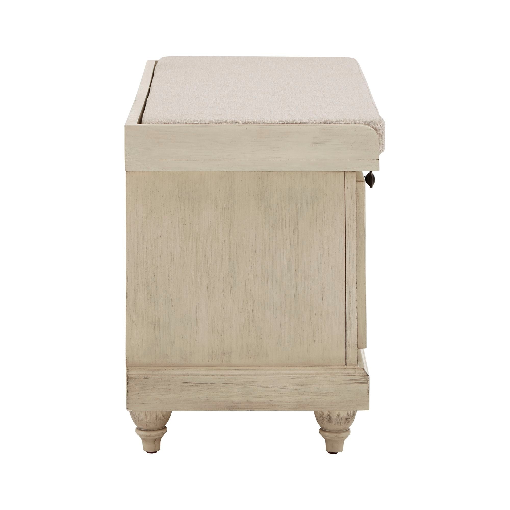 Banc de rangement Granger avec coussin d'assise en lin par iNSPIRE Q Classic