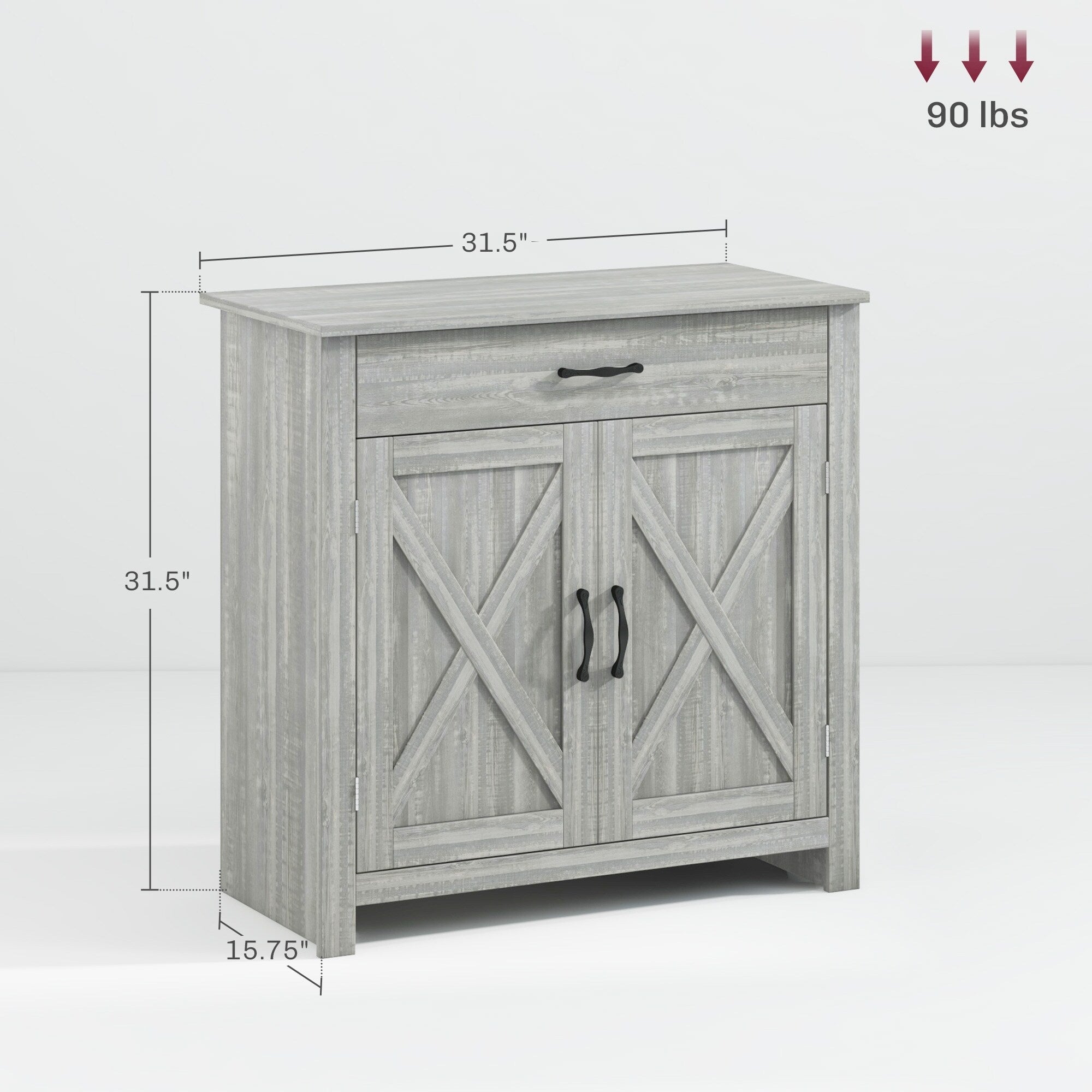 Buffet style grange HOMCOM 32, meuble de rangement buffet, bar à café pour salon ou entrée