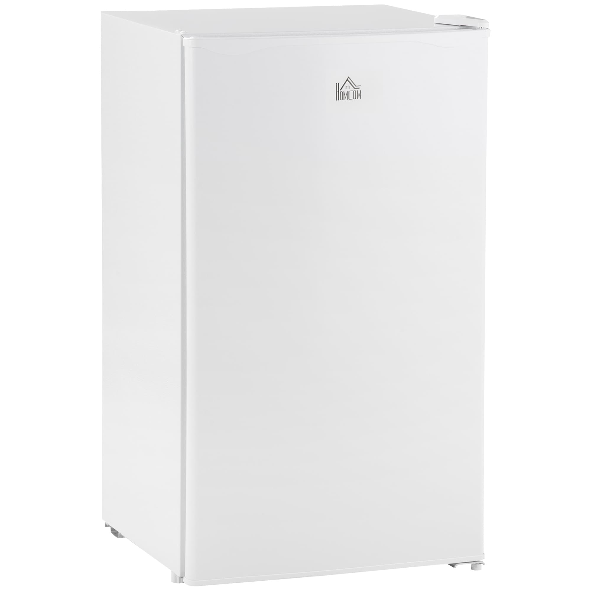 Mini-réfrigérateur compact HOMCOM de 3,2 pi³ avec congélateur, porte simple et thermostat réglable pour chambre à coucher