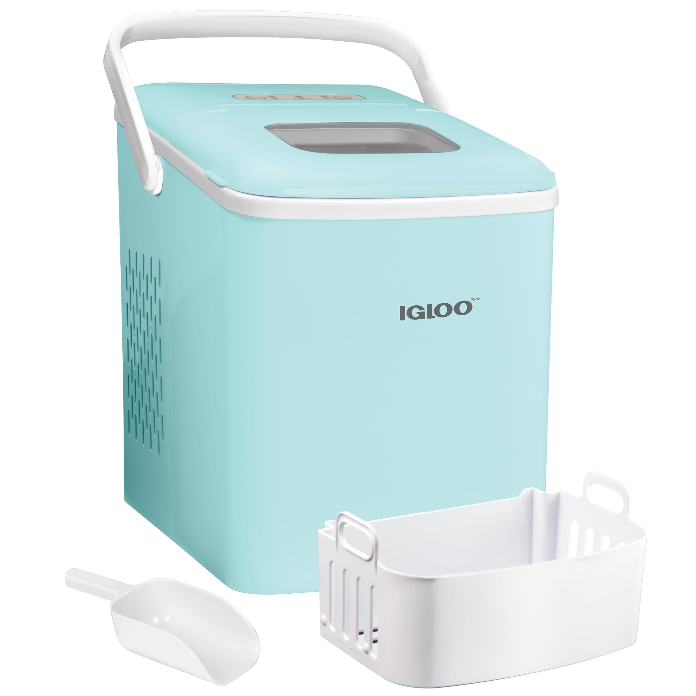 Machine à glaçons portative autonettoyante et automatique Igloo de 11,8 kg avec poignée, couleur aqua