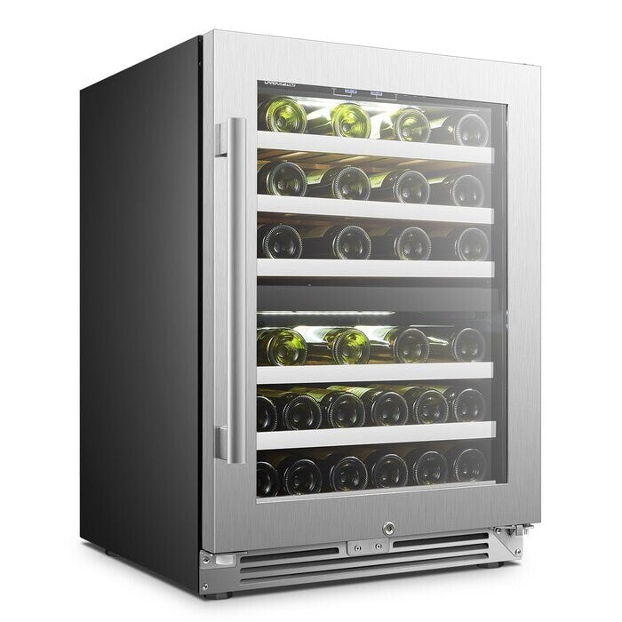Refroidisseur à vin à compresseur double zone LanboPro 24 pouces 44 bouteilles