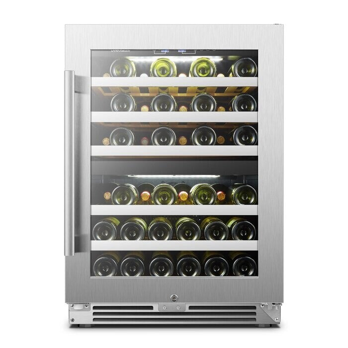 Refroidisseur à vin à compresseur double zone LanboPro 24 pouces 44 bouteilles