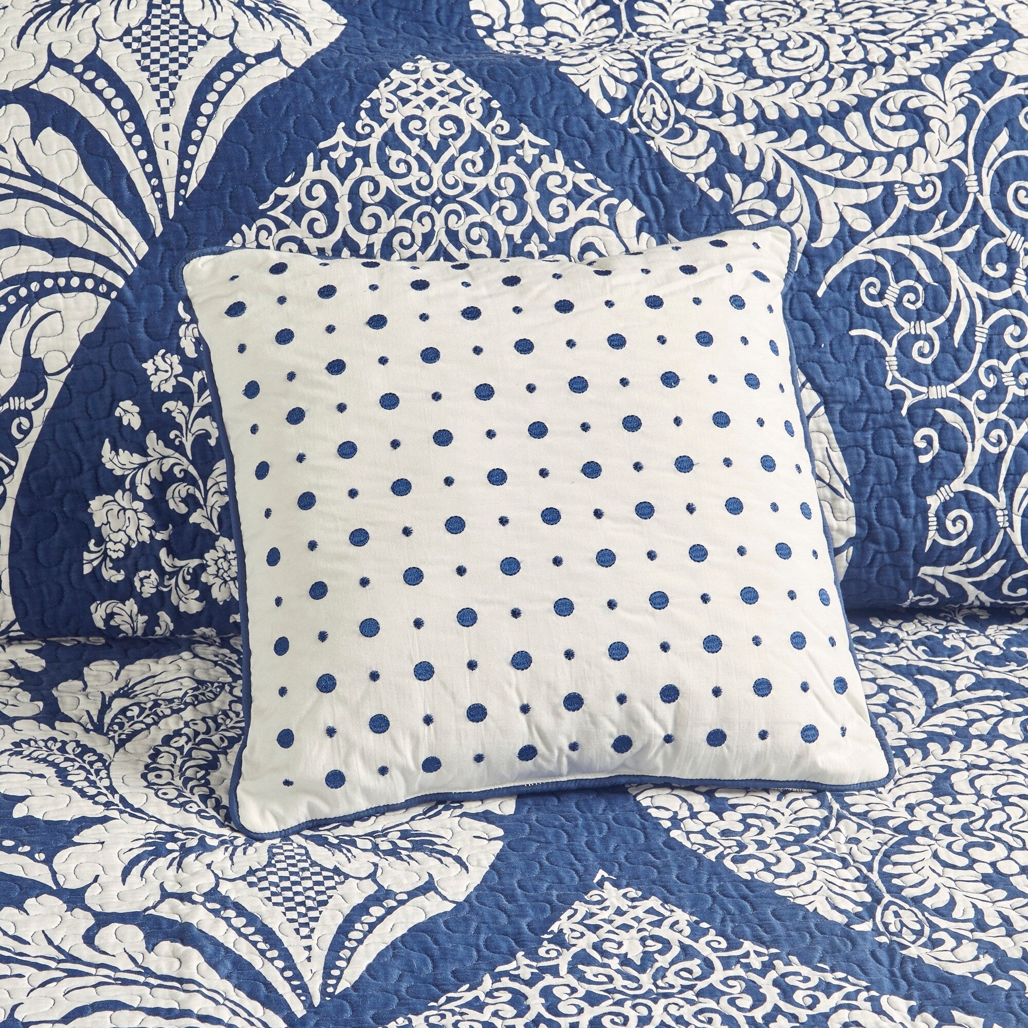 Ensemble de couette en coton imprimé Madison Park Marcella 7 pièces