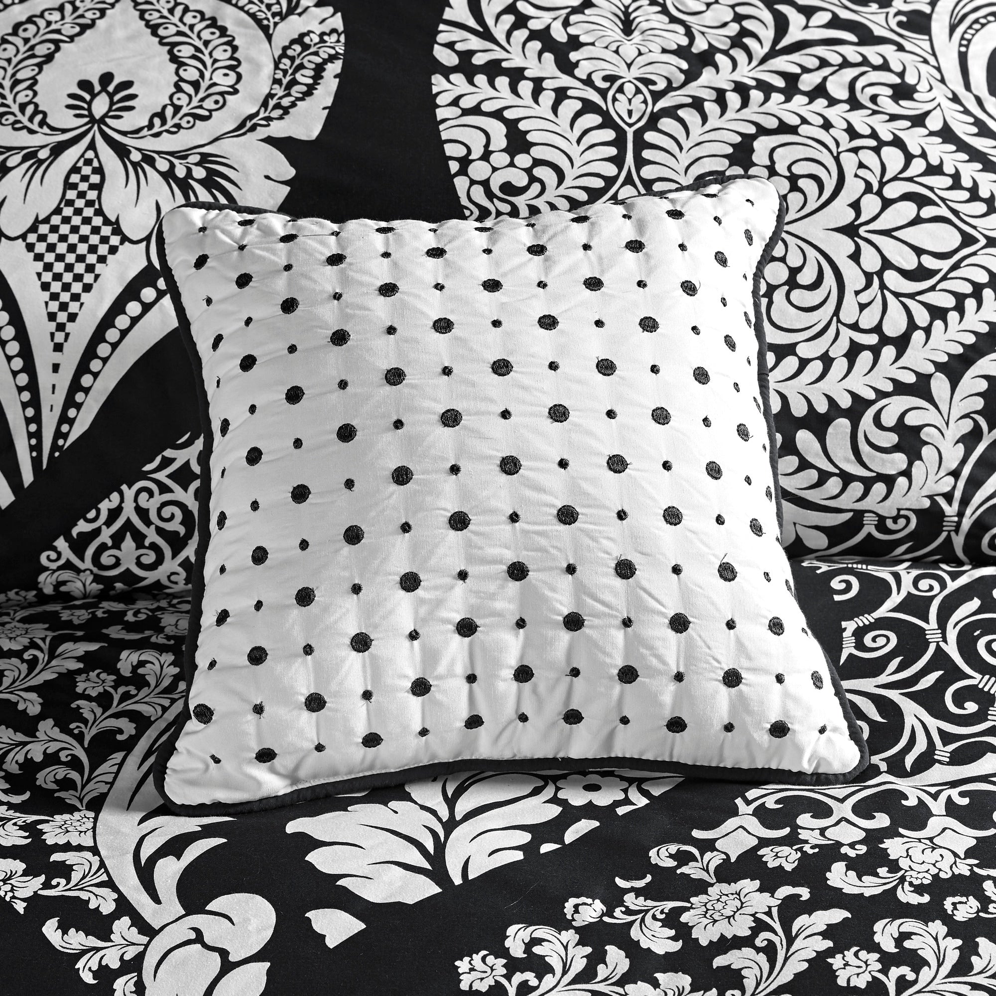 Ensemble de couette en coton imprimé Madison Park Marcella 7 pièces
