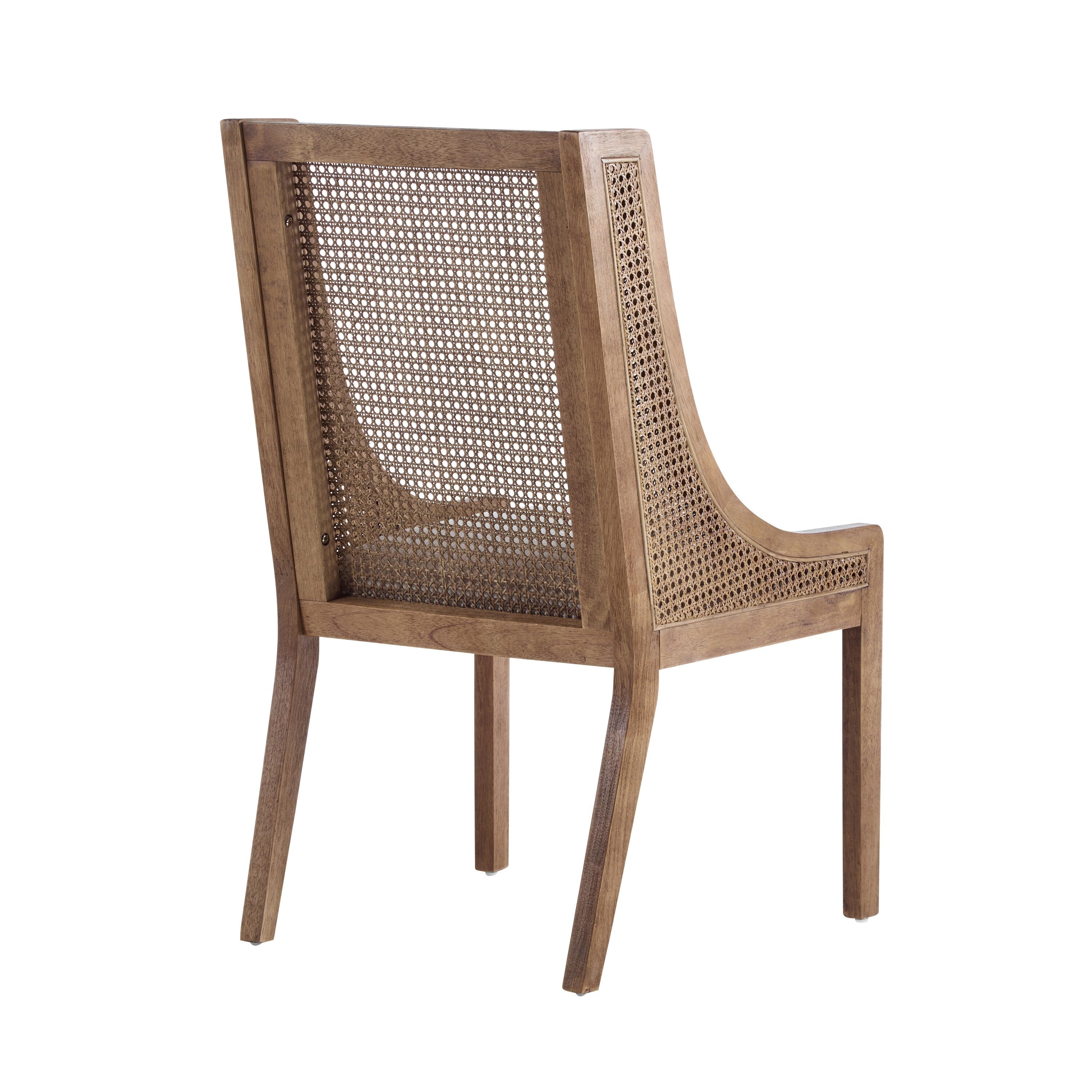 Chaises de salle à manger rembourrées en rotin et bois Maurers (lot de 2) par Christopher Knight Home