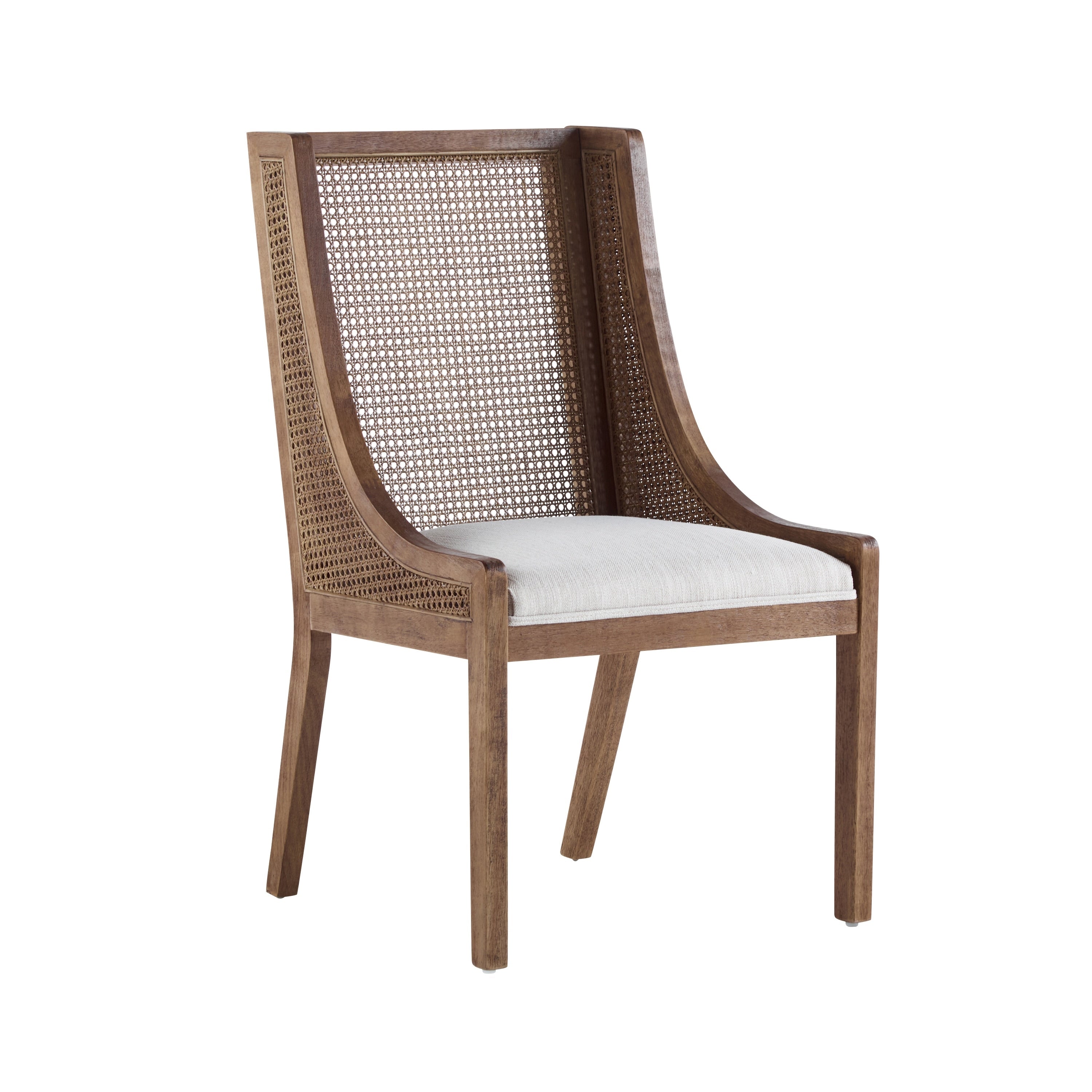 Chaises de salle à manger rembourrées en rotin et bois Maurers (lot de 2) par Christopher Knight Home