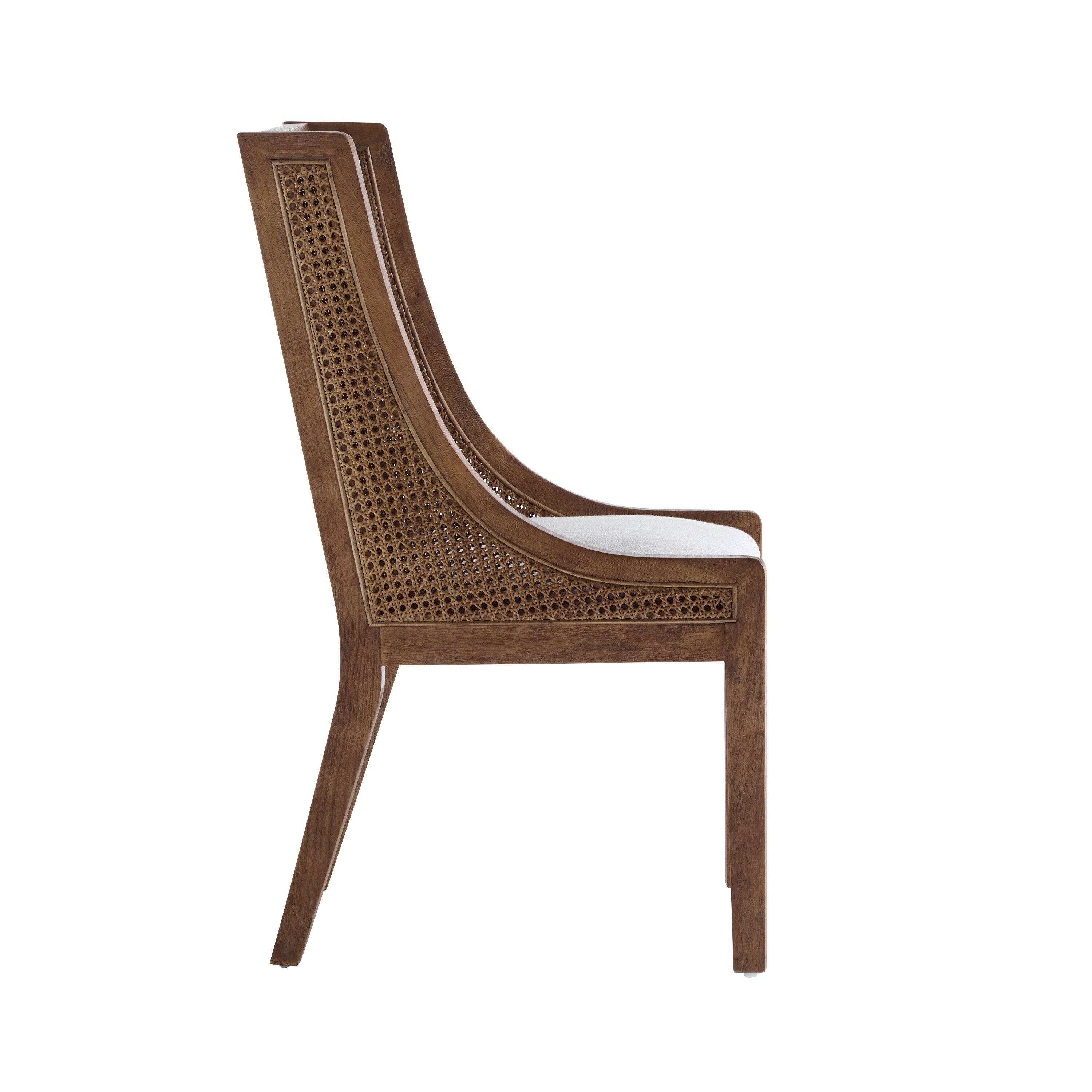Chaises de salle à manger rembourrées en rotin et bois Maurers (lot de 2) par Christopher Knight Home