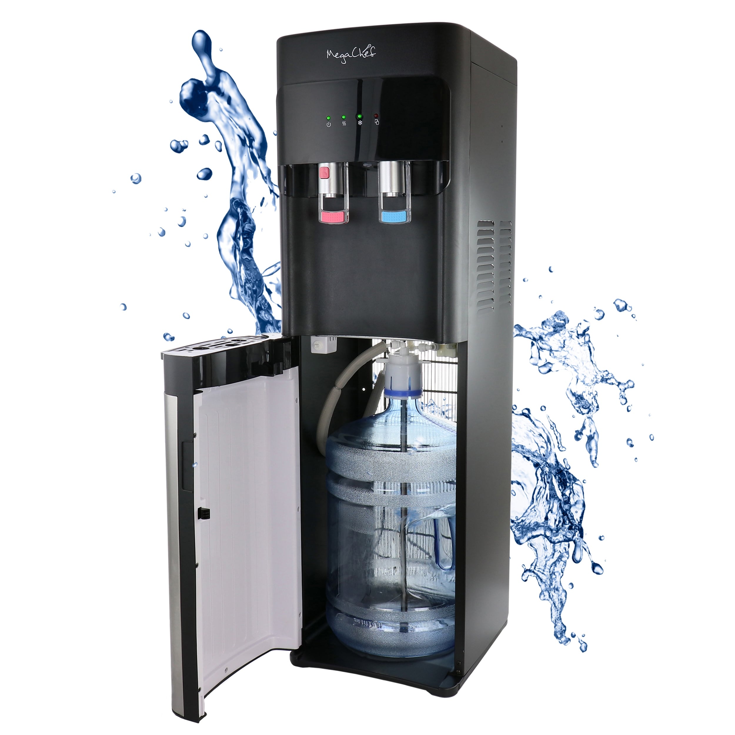 Distributeur d'eau chaude et froide MegaChef à chargement par le bas - 12 x 13,6 x 41