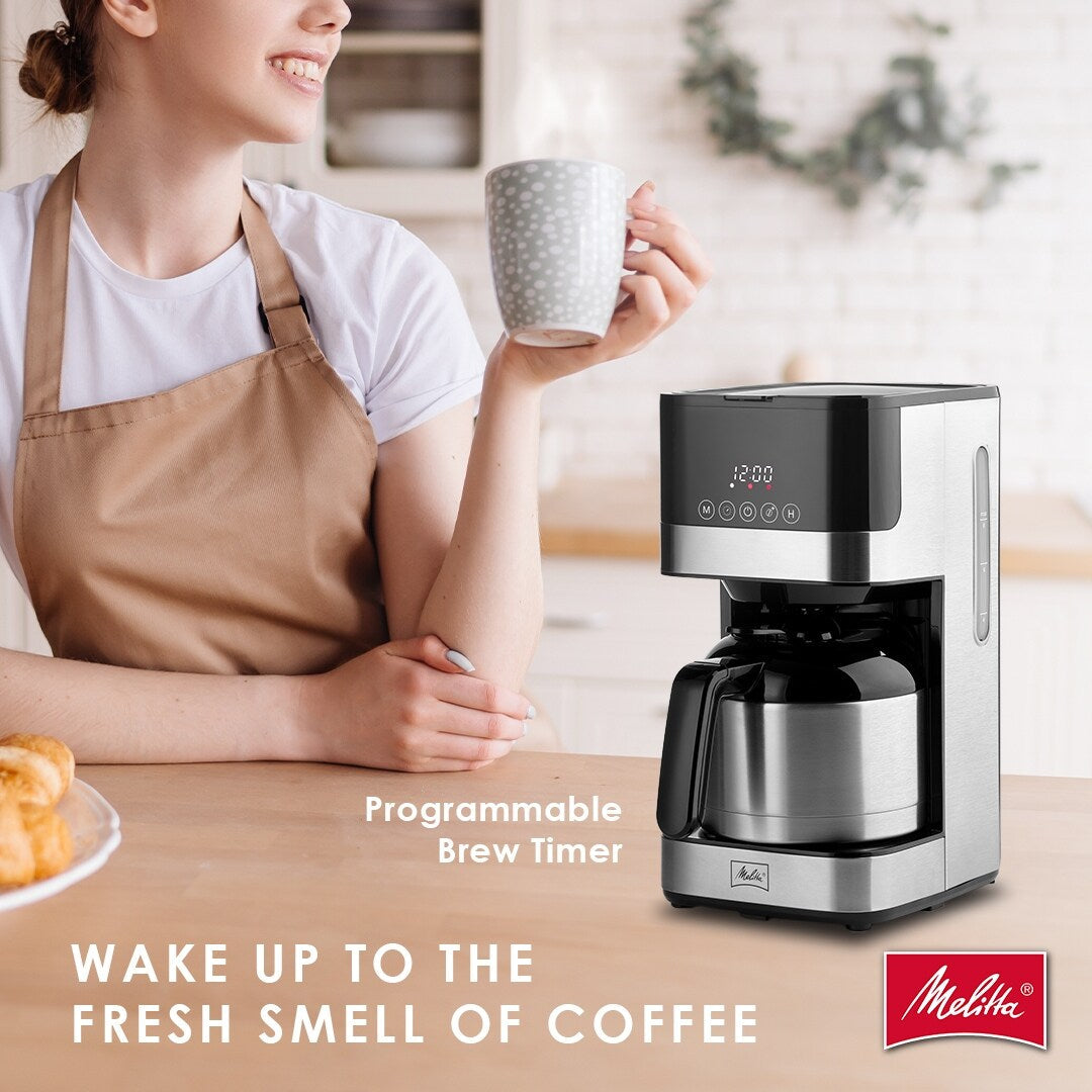 Cafetière filtre Melitta Aroma Tocco 8 tasses avec carafe thermique et écran tactile
