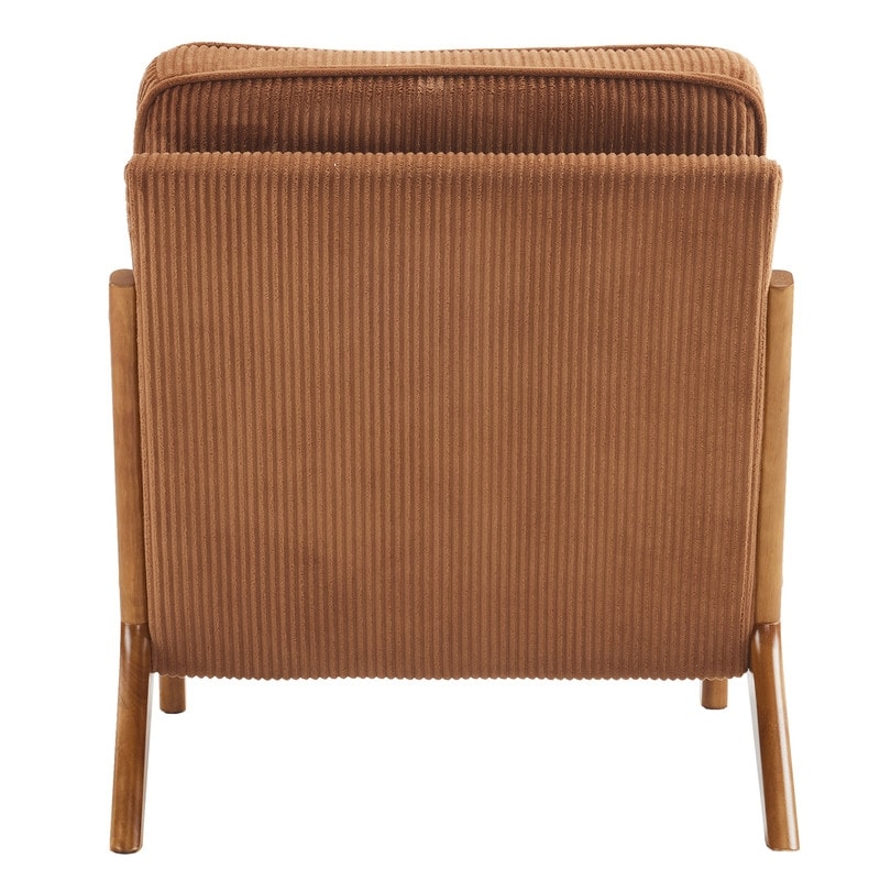 Chaise d'appoint rembourrée de style moderne du milieu du siècle