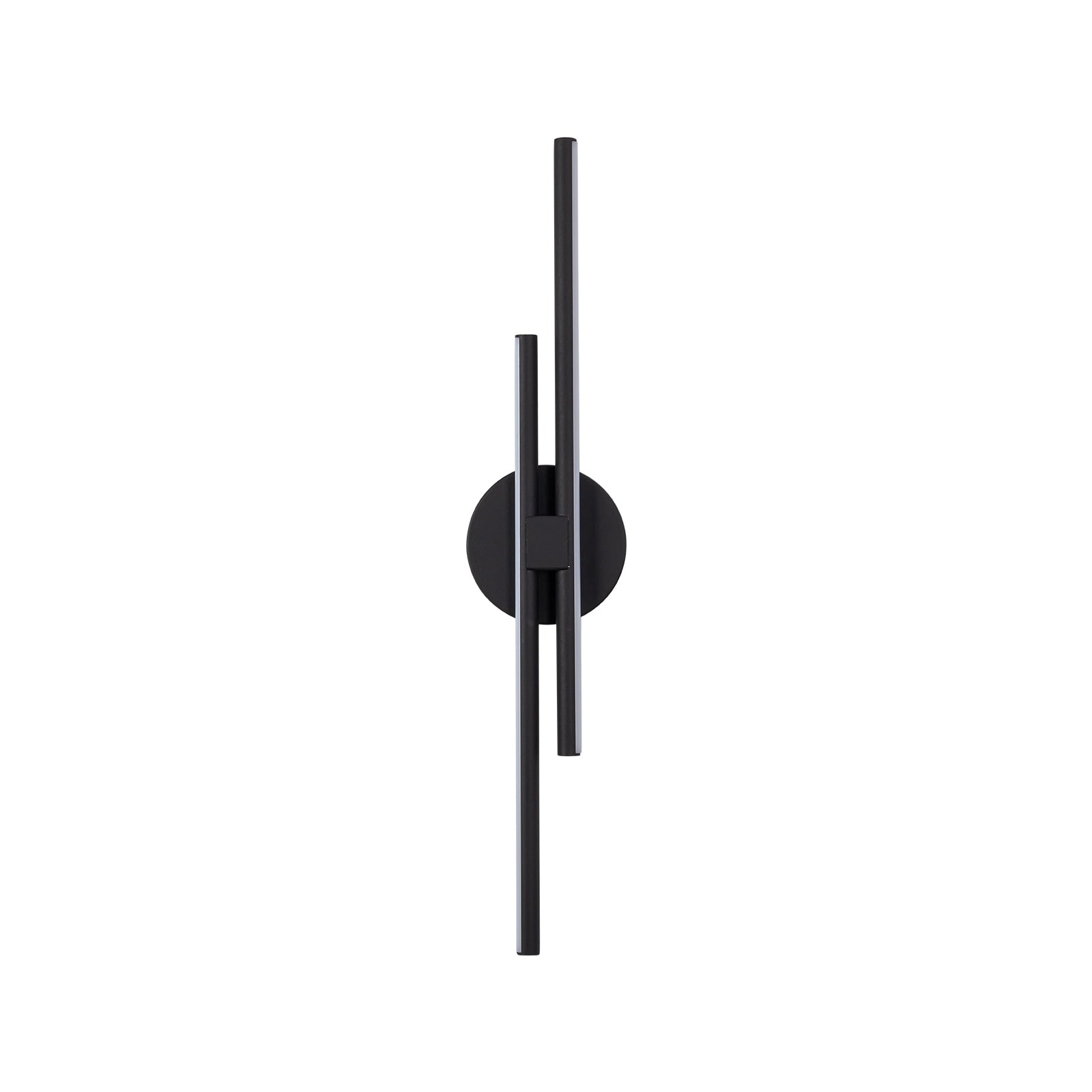 Minimalist 2-Light Dimmable LED Vanity Light Linear Metal Wall Sconce