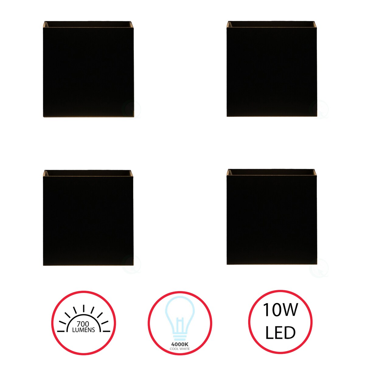 Modern Wall Sconce LED Waterproof Wall Lamp Aluminum with Adjustable Beam 10-Watt 4000K Cool White Indoor Outdoor