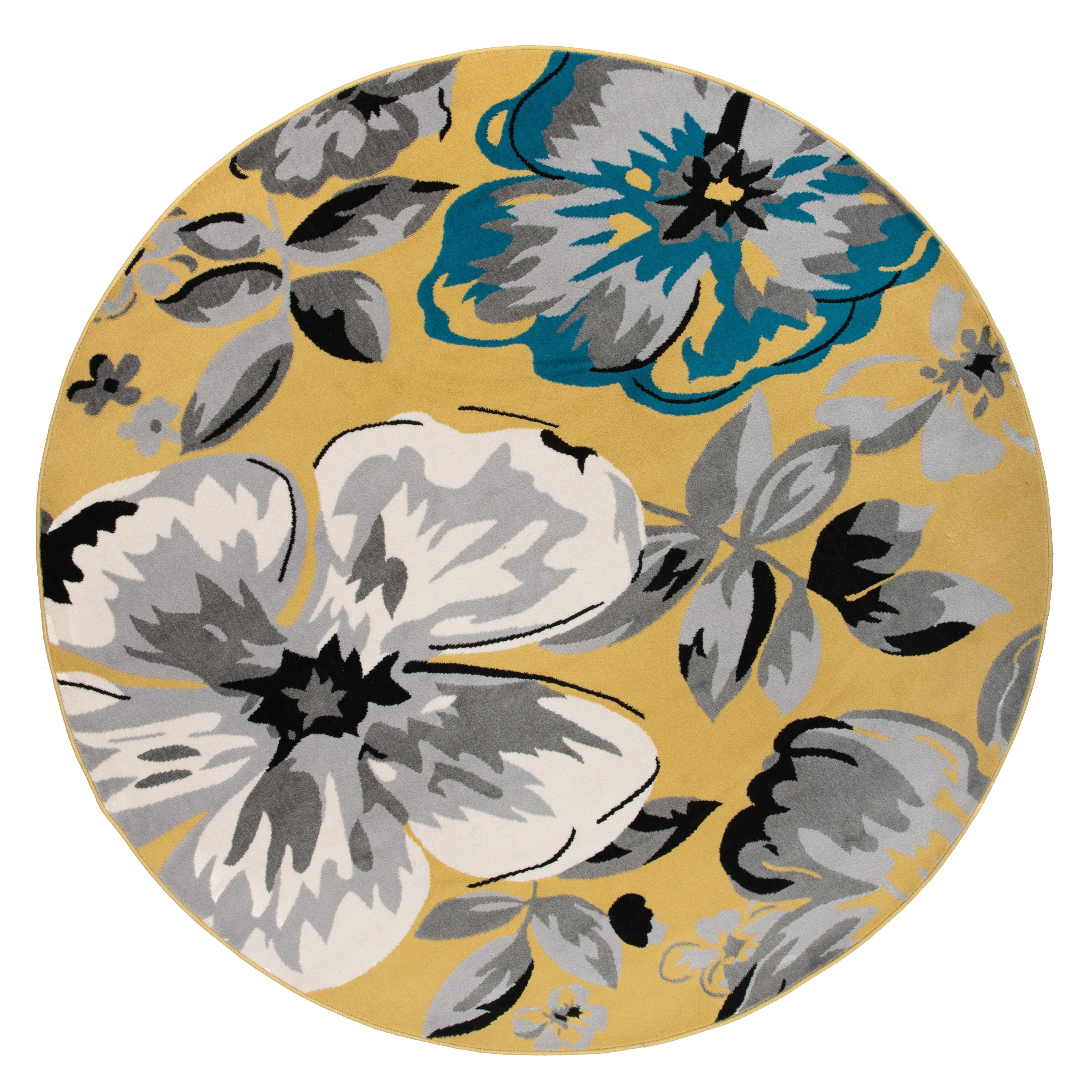 World Rug Gallery Modern Floral Design Area Rug