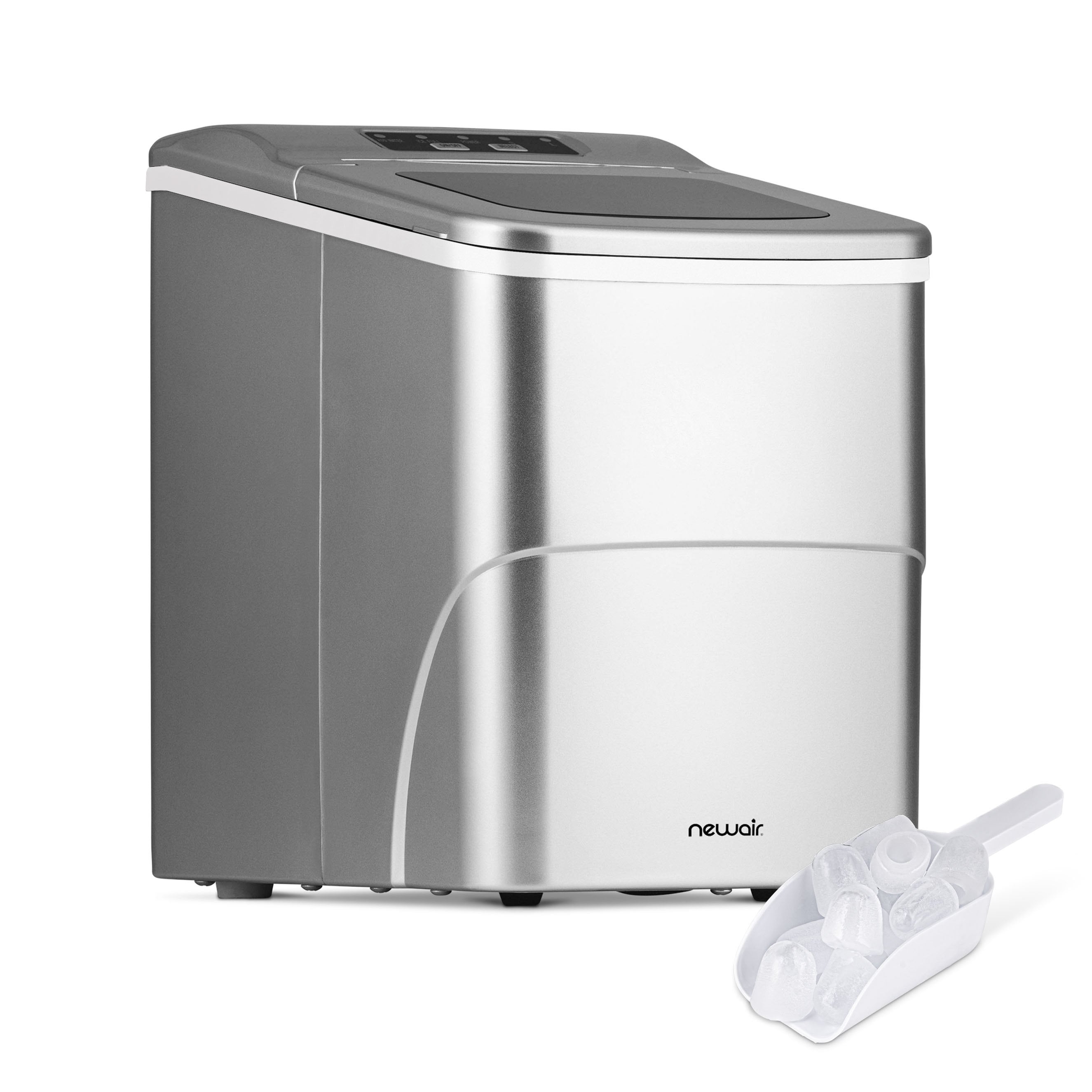 Machine à glaçons de comptoir Newair 11,8 kg, portable et légère, commande intuitive, glaçons de grande ou petite taille, pièces sans BPA