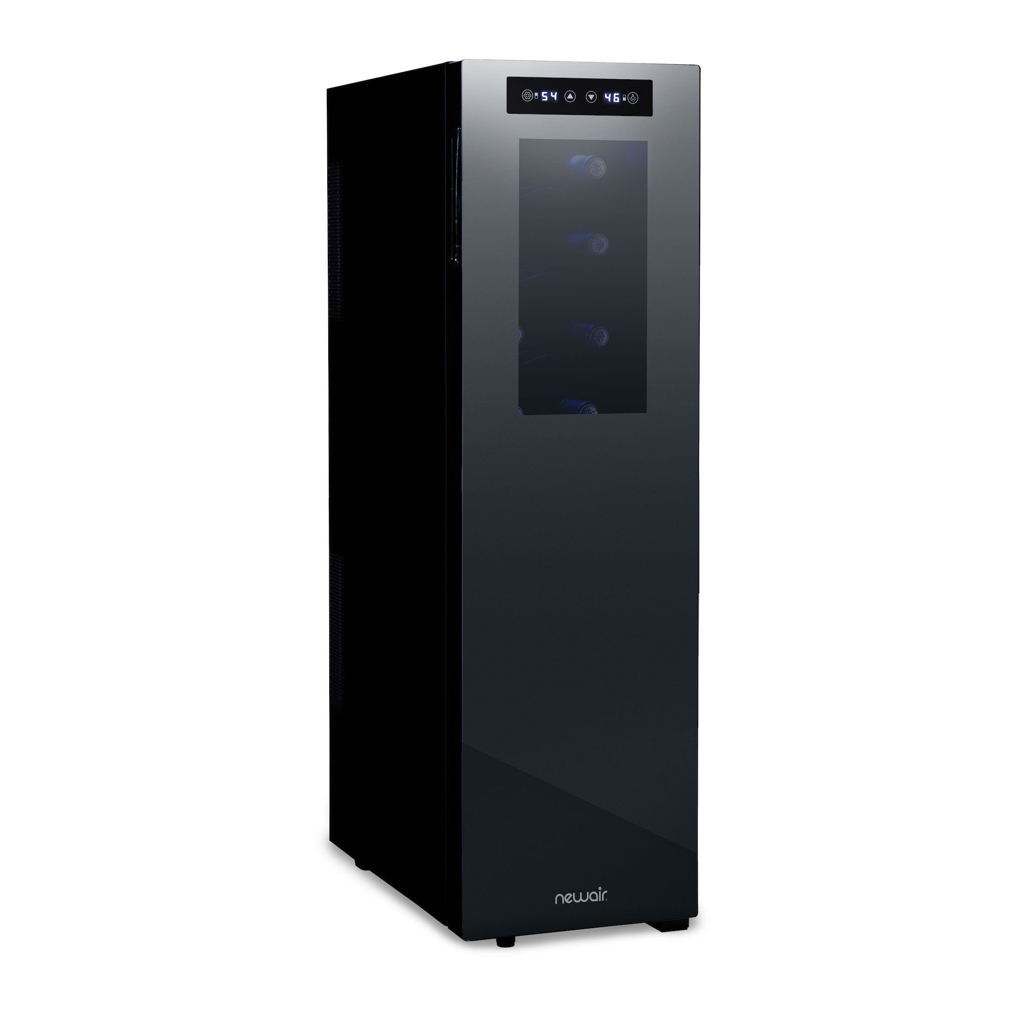 Réfrigérateur à vin Newair Shadow-T Series, 18 bouteilles, double zone de température, autonome, thermoélectrique, commande numérique