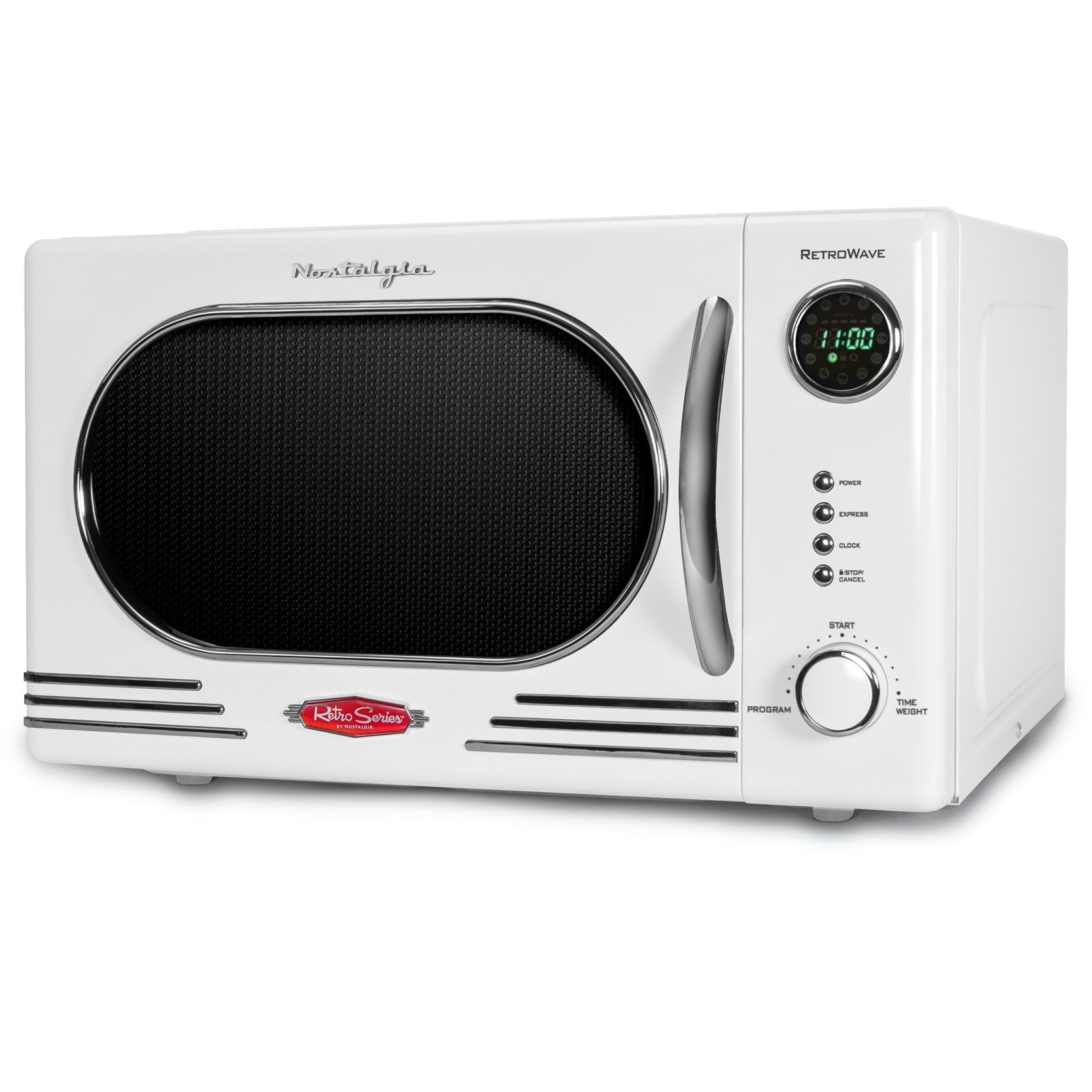 Four à micro-ondes de comptoir rétro nostalgique de 1,1 pi³ et 1 000 watts