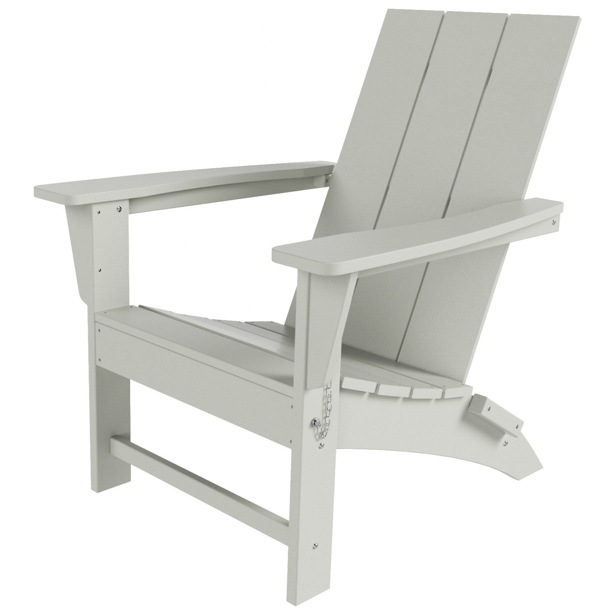 Chaise Adirondack pliante Polytrends Shoreside moderne et écologique, idéale pour les commerces et les résidences, toutes saisons