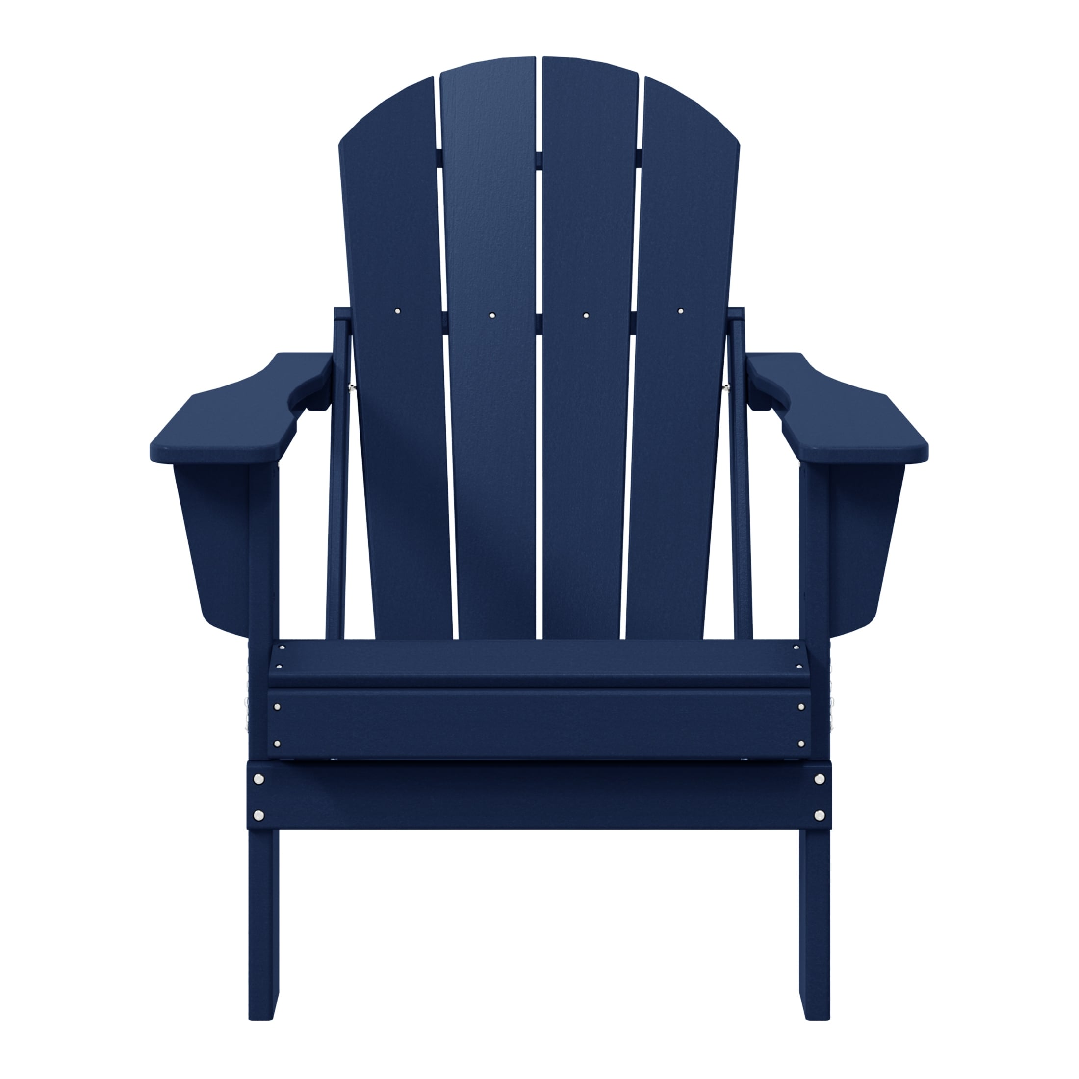 Chaise pliante Adirondack Polytrends Laguna résistante à la décoloration et aux intempéries pour patio extérieur