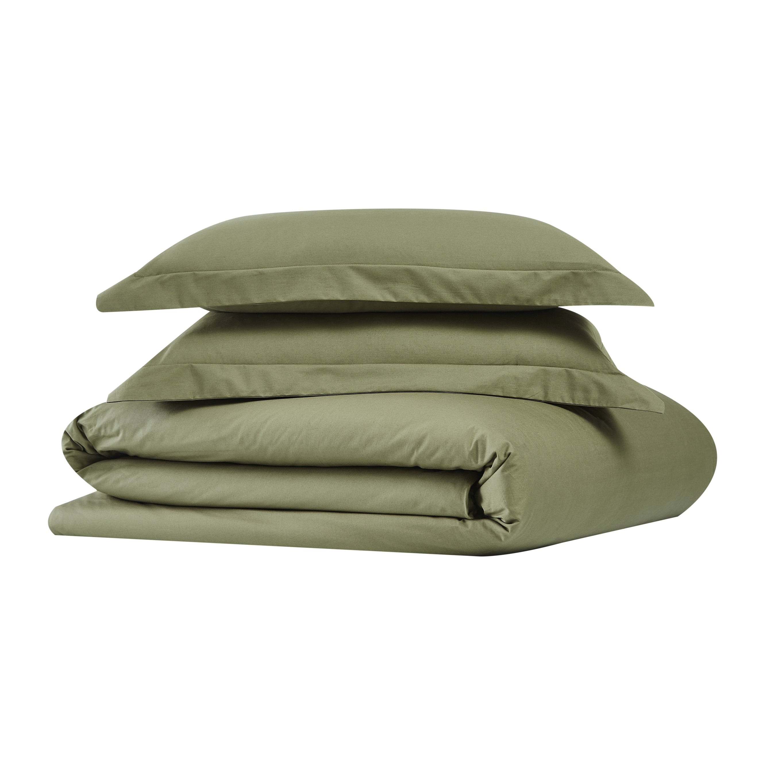 Brooklyn Loom Tight-Weave Cotton Percale Duvet Set