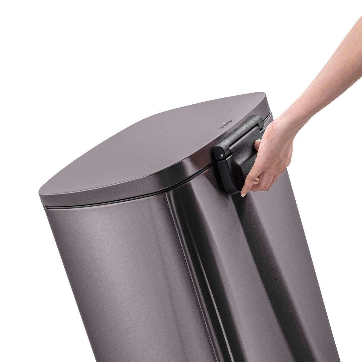 Poubelles rectangulaires Qualiazero de 13,2 gallons et deux de 1,3 gallon à pédale - Ensemble familial