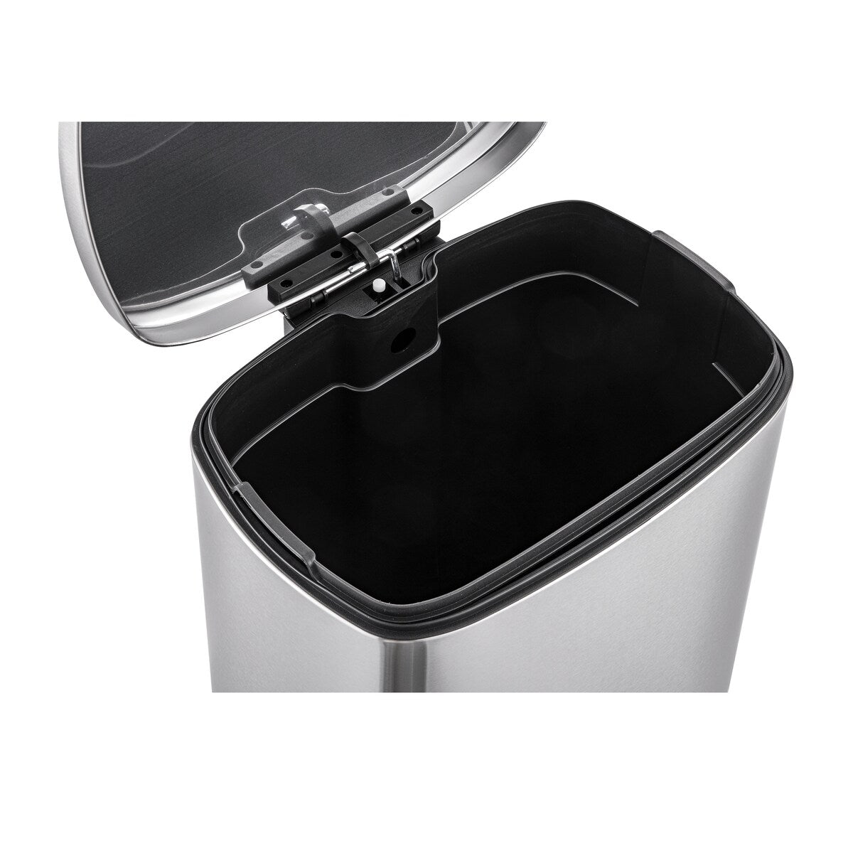 Poubelles rectangulaires Qualiazero de 13,2 gallons et deux de 1,3 gallon à pédale - Ensemble familial
