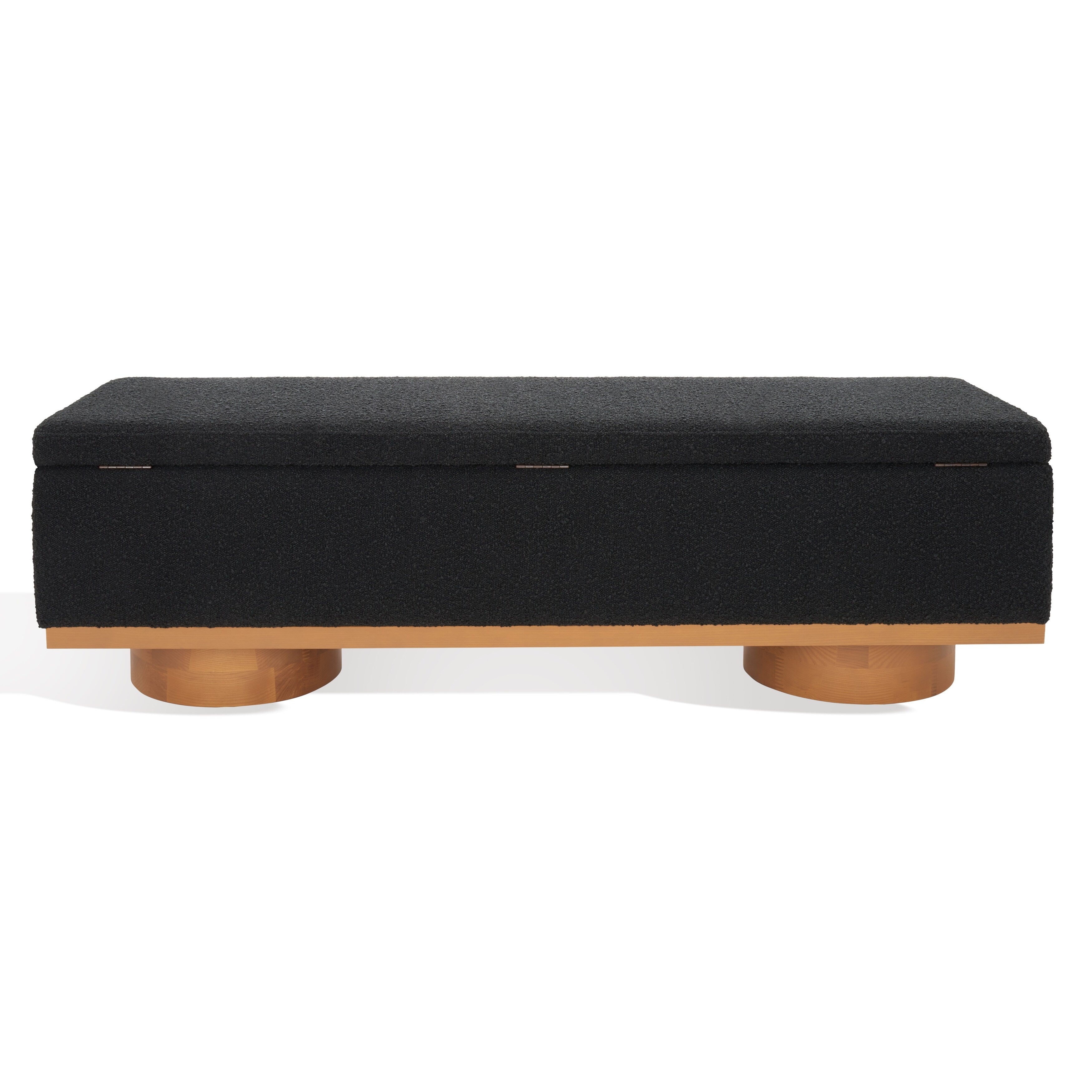 Banc de rangement SAFAVIEH Couture Sunneva Boucle - 61 po L x 20 po P x 19 po H - 61L x 20P x 19H