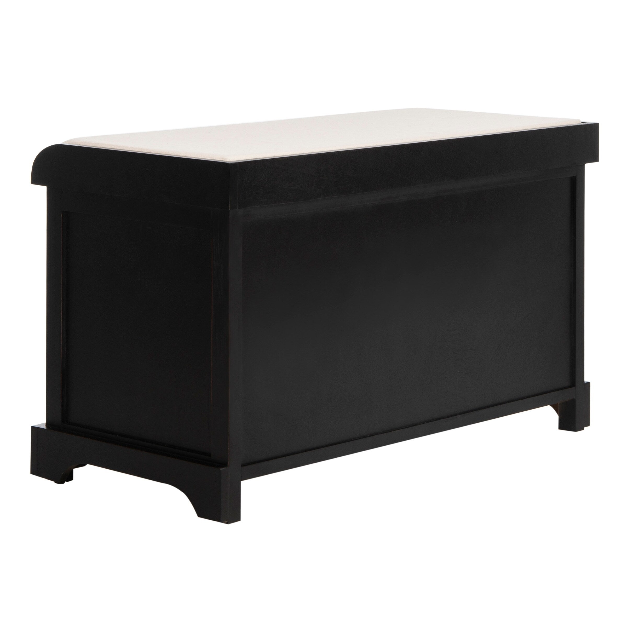 Banc de rangement tressé marron Euphemia de SAFAVIEH - 33,5 x 16,1 x 19,9 - 34 L x 16 P x 20 H