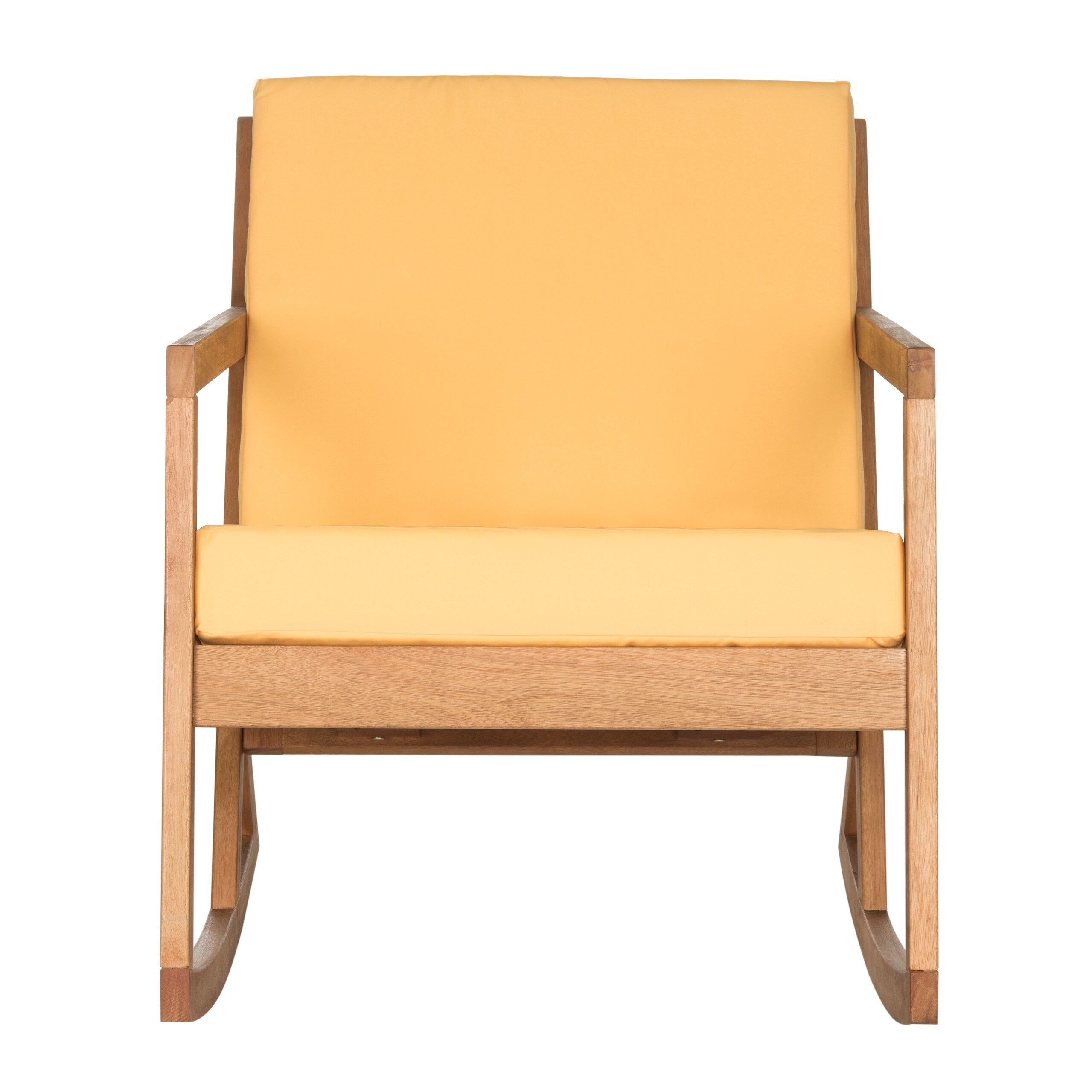 Chaise à bascule d'extérieur Makaila de SAFAVIEH avec coussin - 26 L x 31 P x 38 H