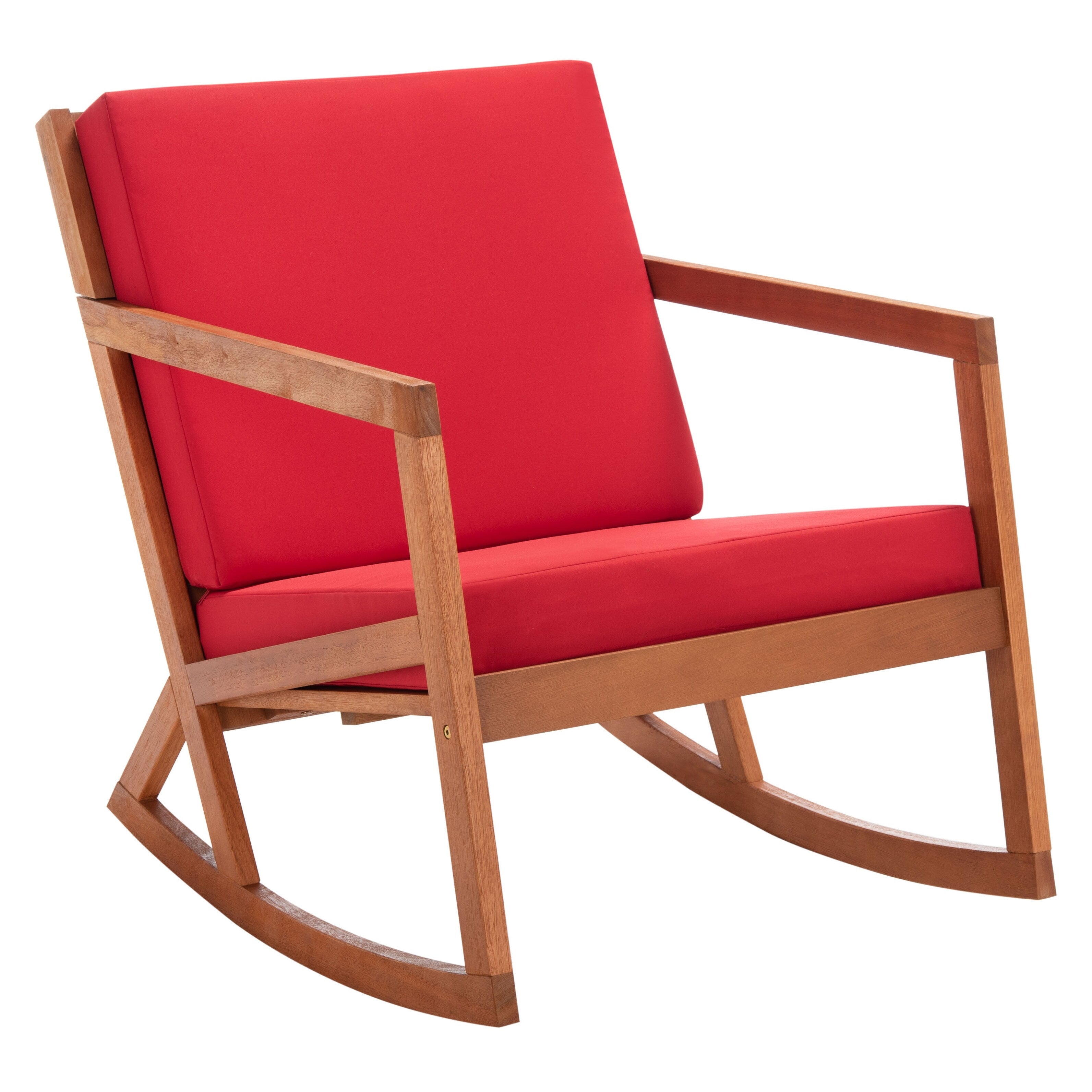 Chaise à bascule d'extérieur Makaila de SAFAVIEH avec coussin - 26 L x 31 P x 38 H