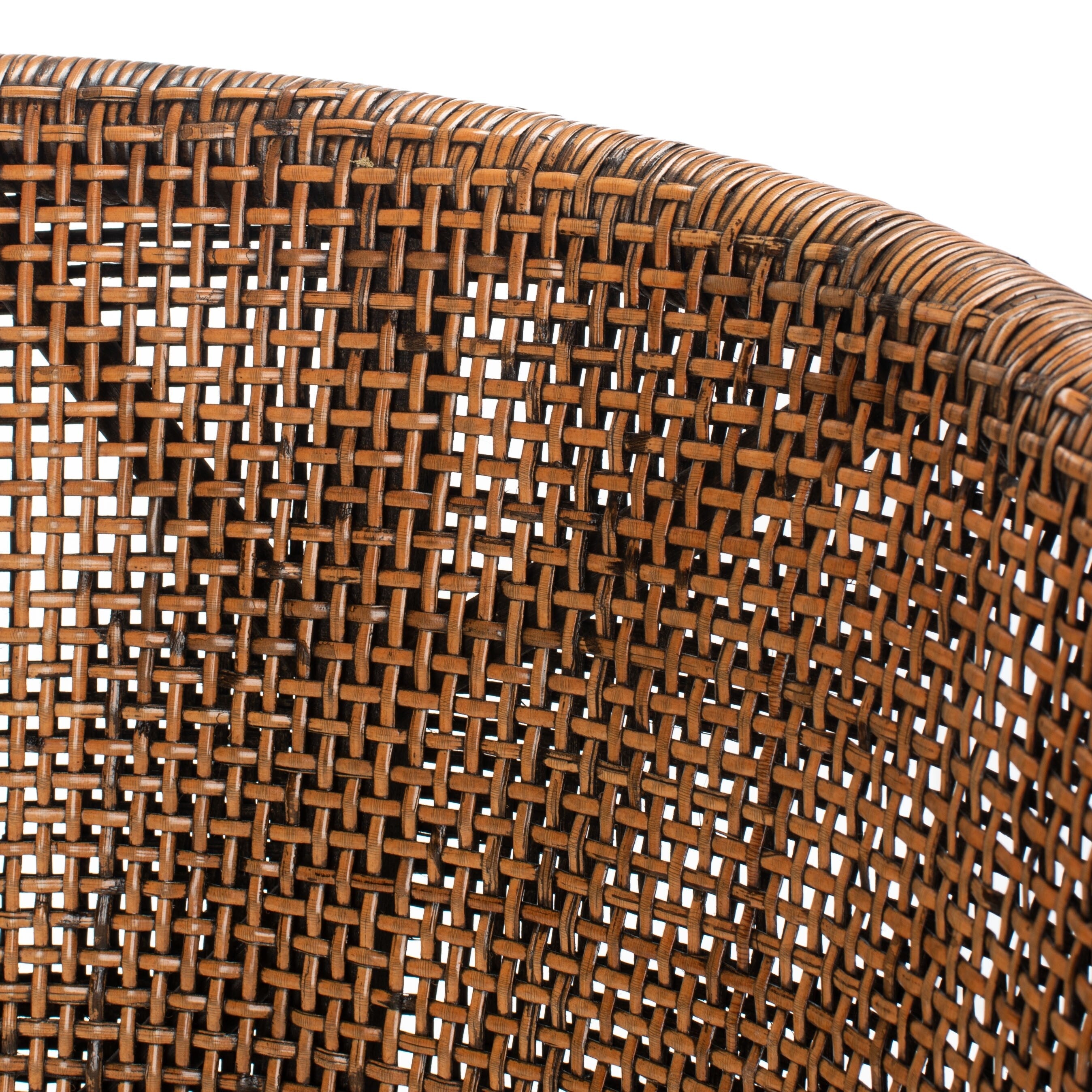 Tabouret de bar en rotin SAFAVIEH Virona de 76 cm (22,3 po l x 20,5 po l x 39 po H)