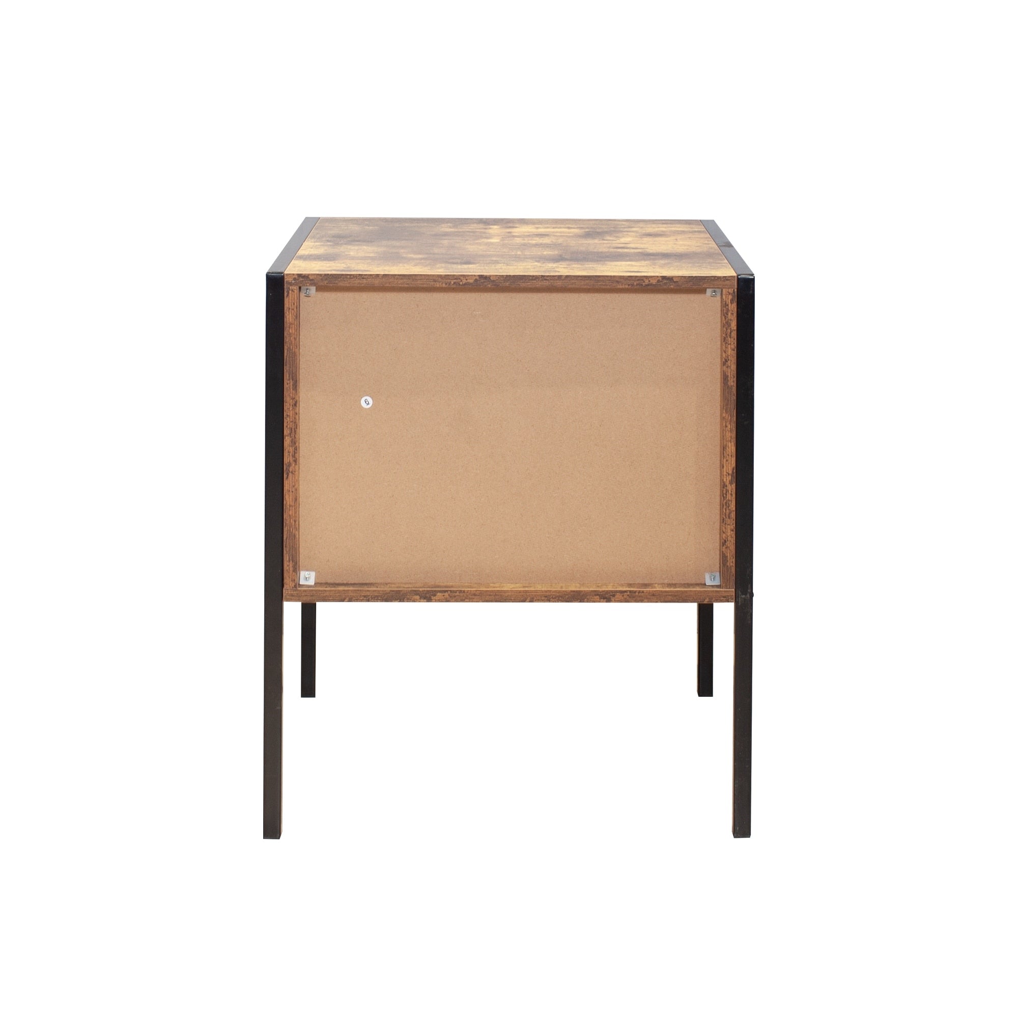 Table de chevet de style industriel (ensemble de 2)