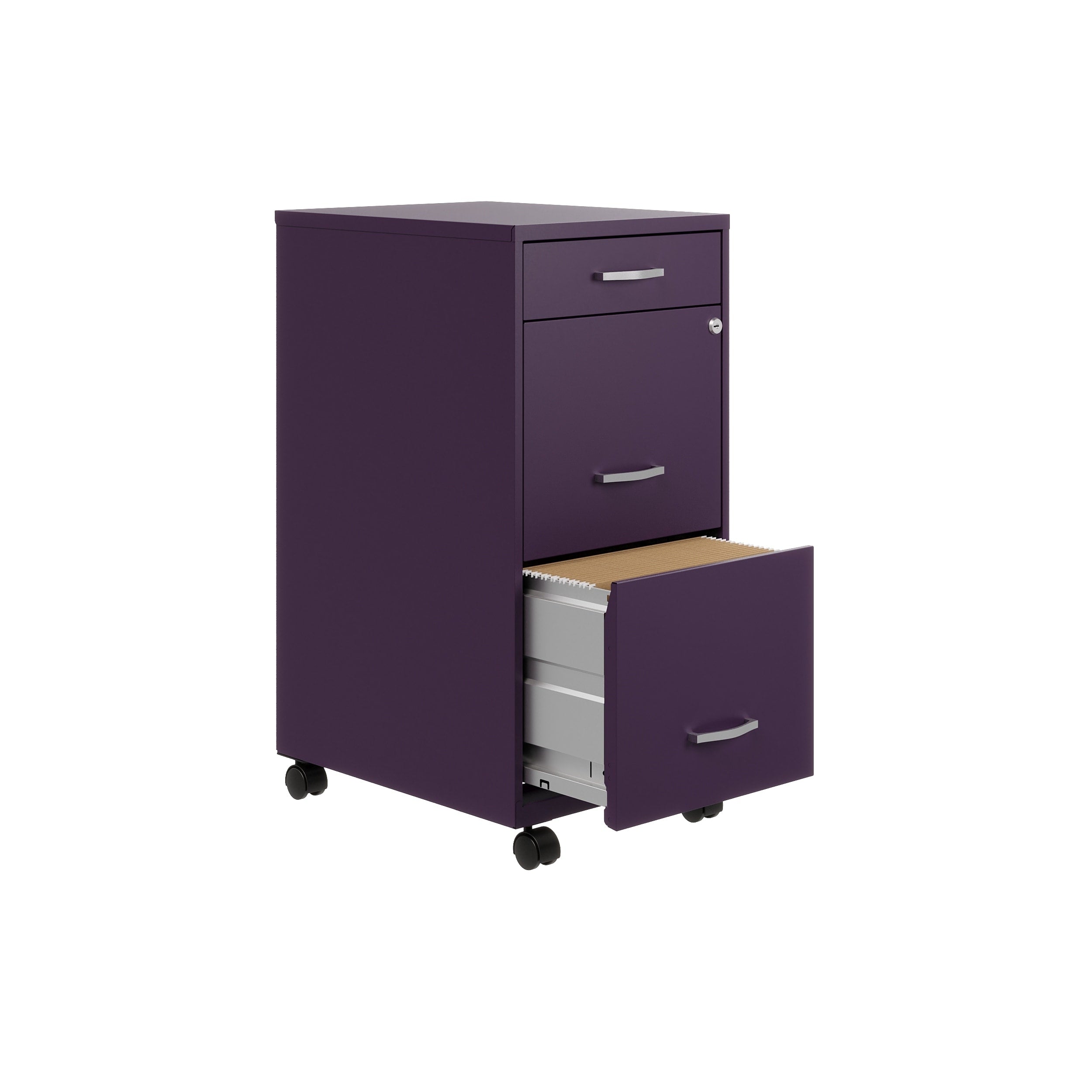 Classeur métallique Space Solutions 18 pouces de profondeur à 3 tiroirs