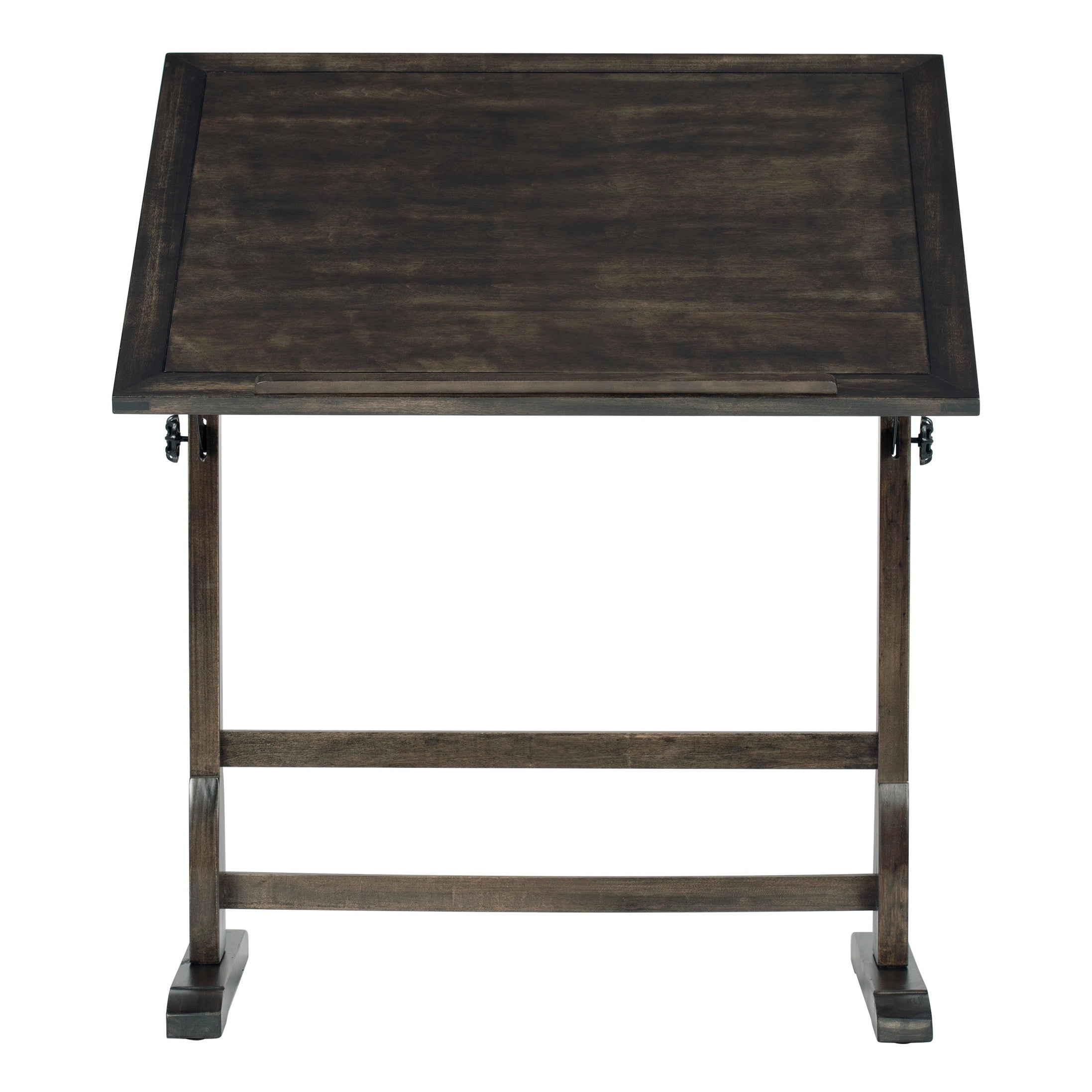 Table à dessin vintage en bois de 36 pouces avec plateau réglable en angle pour le dessin